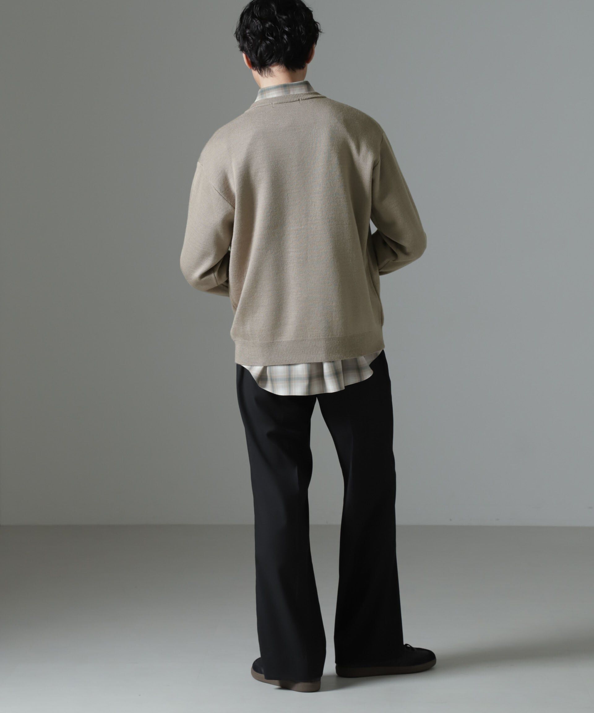 nano･universe「タスマニアミックス ミラノリブリラックスＶネックニット」|ニット・セーター|