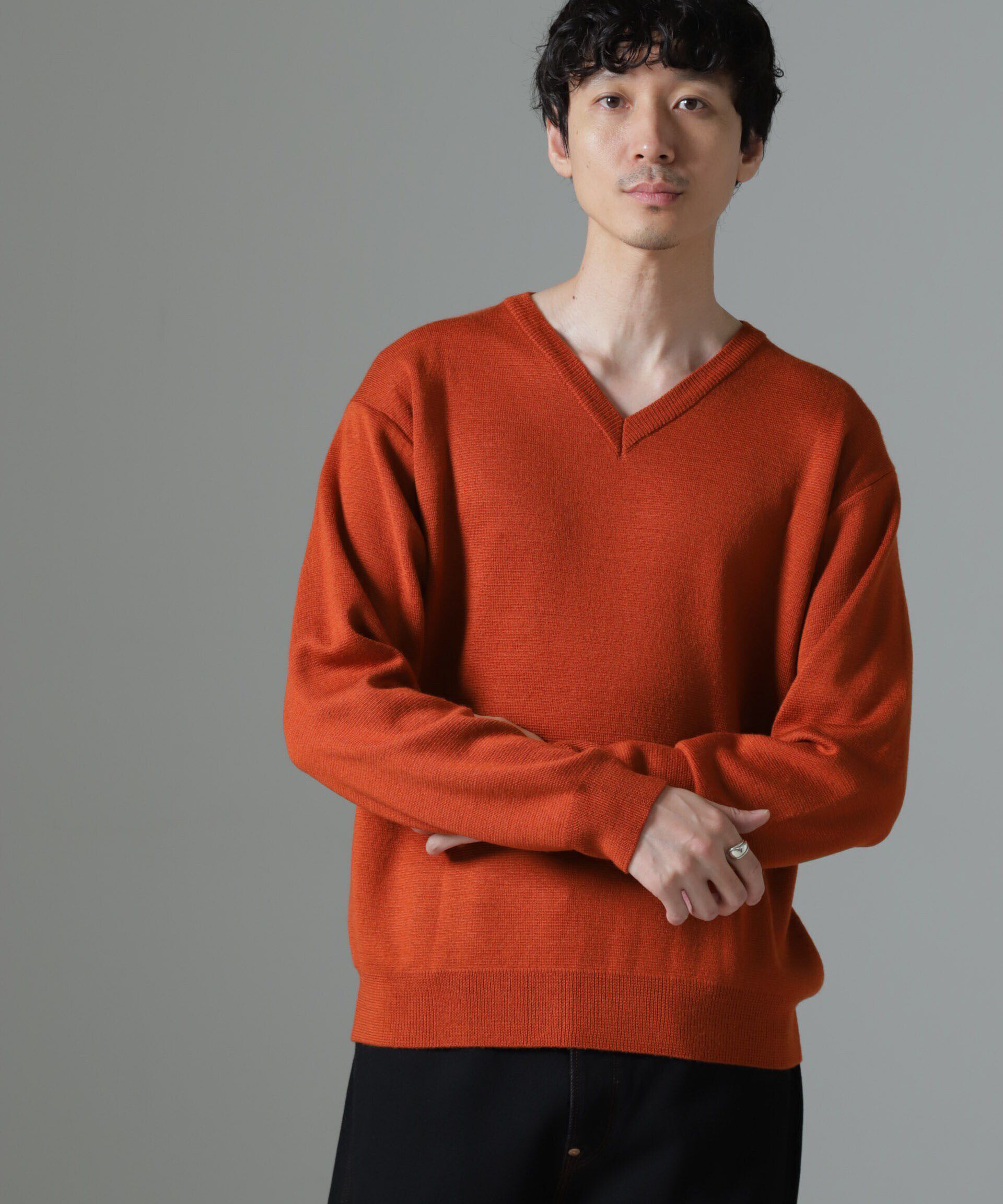 nano･universe「タスマニアミックス ミラノリブリラックスＶネックニット」|ニット・セーター|