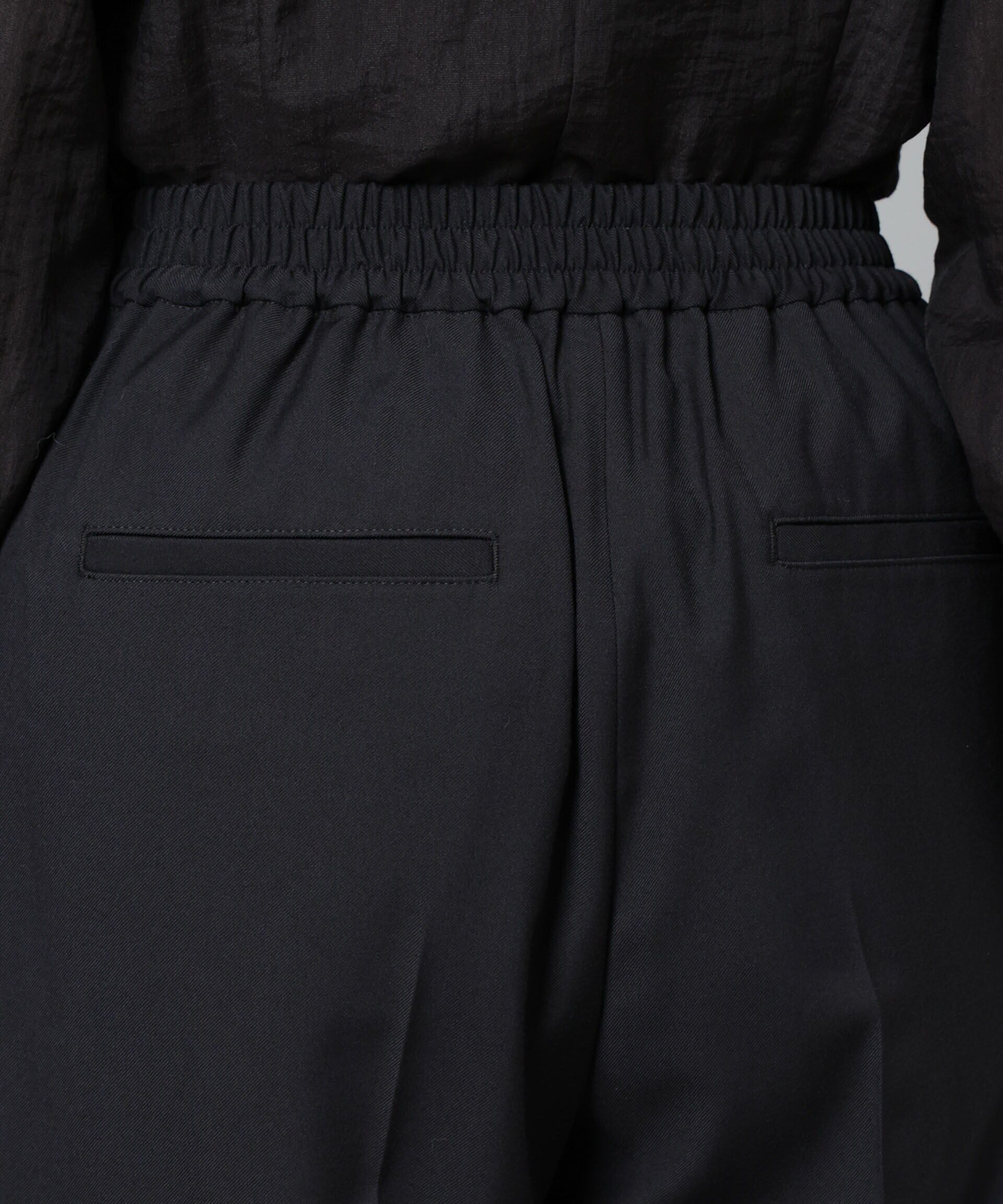 nano･universe「ウラキモウ ピンタックイージーテーパードパンツ」|チノ|