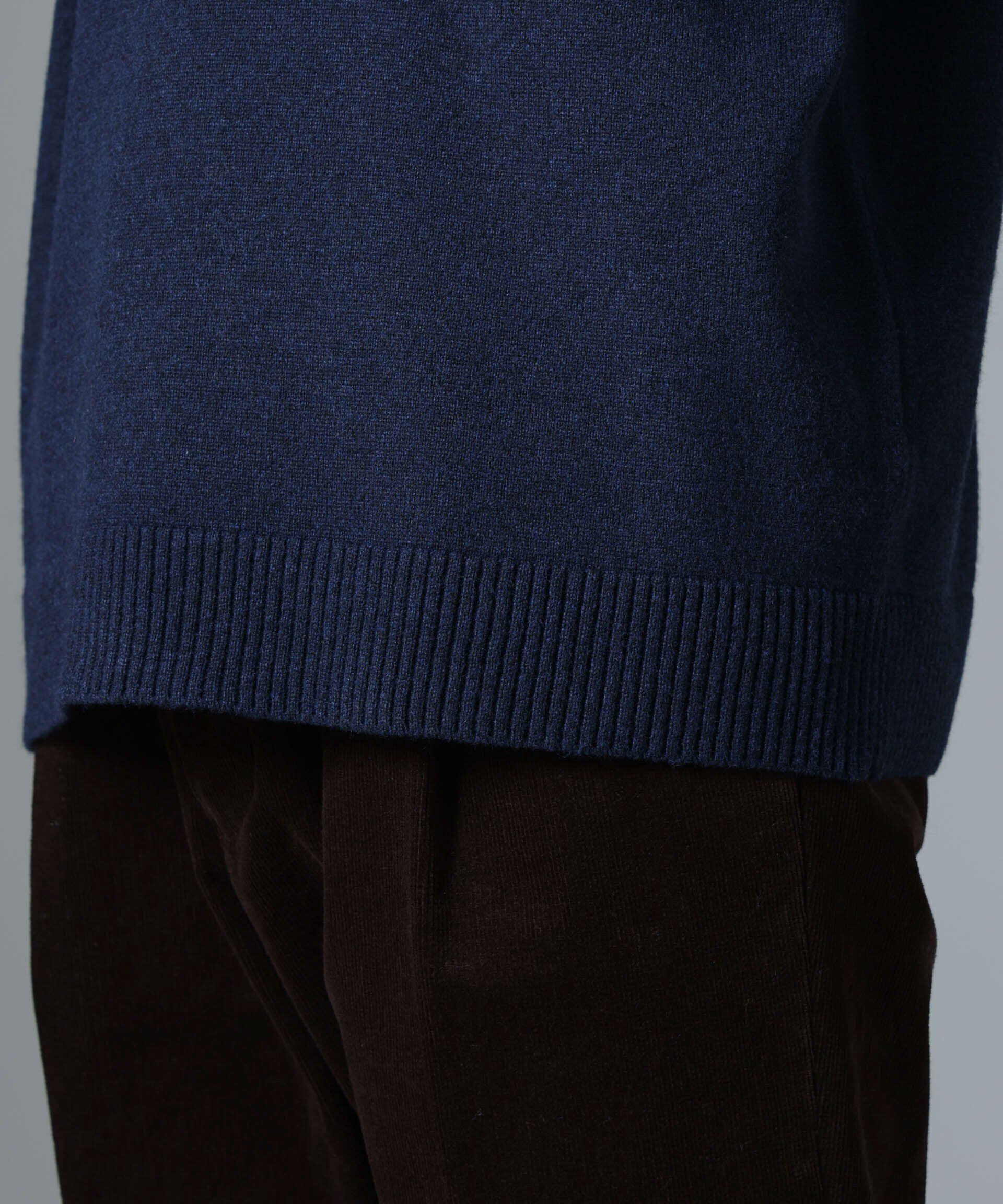 nano･universe「WEB限定/バイカラースキッパーニット」|ニット・セーター|