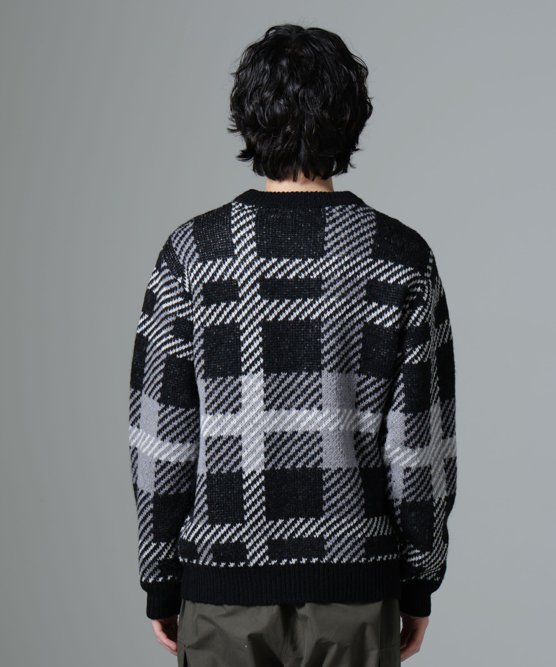 nano･universe「ウールミックスパターンニット」|ニット・セーター|
