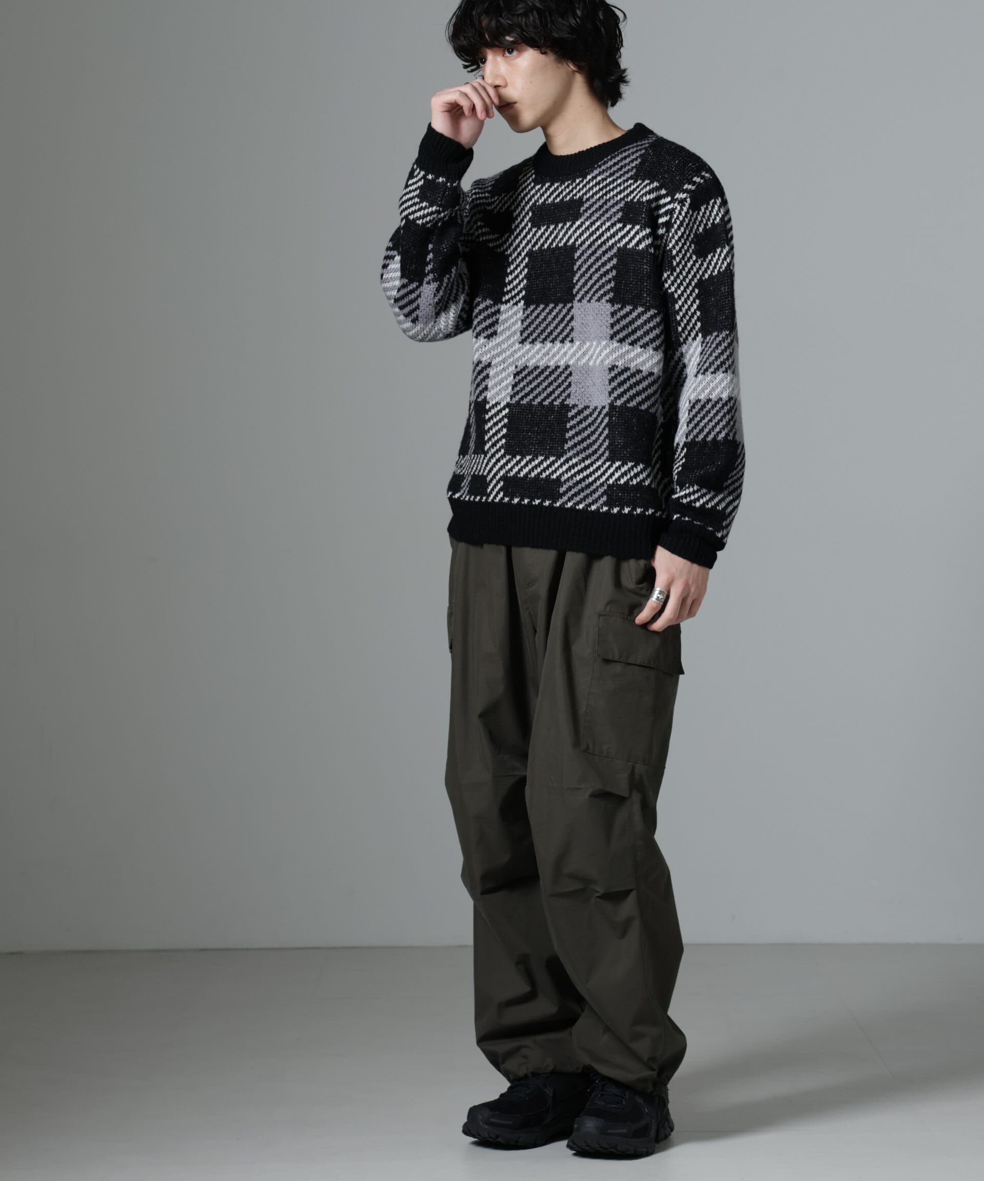 nano･universe「ウールミックスパターンニット」|ニット・セーター|