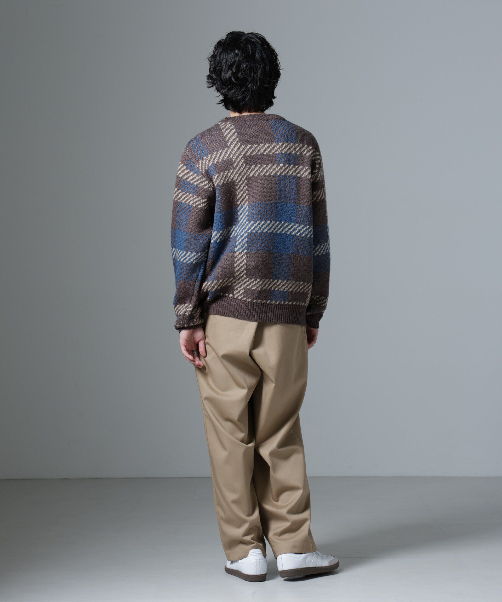 nano･universe「ウールミックスパターンニット」|ニット・セーター|