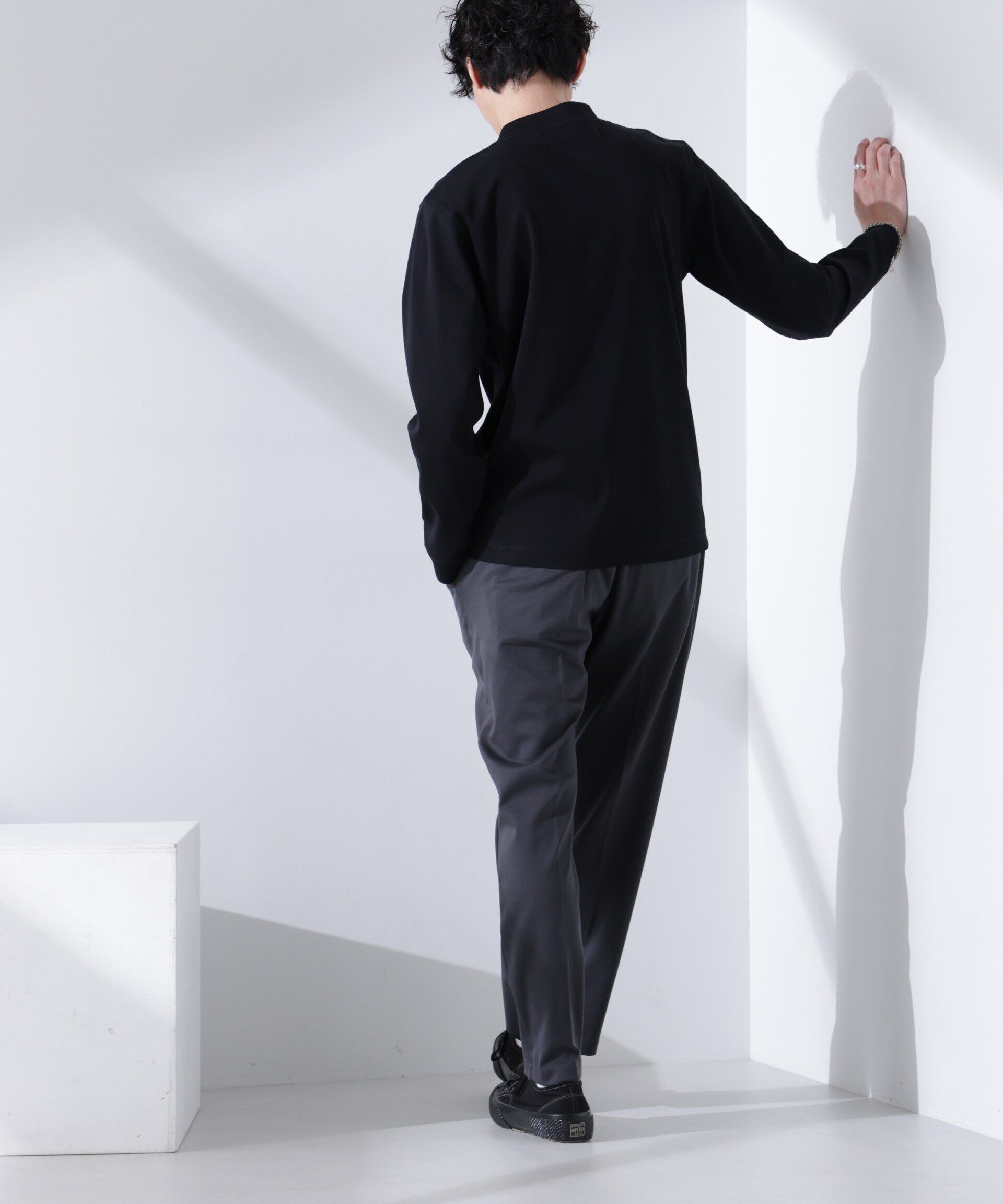 nano･universe「アンチスメルモックネックTシャツ 長袖」|Tシャツ・カットソー|