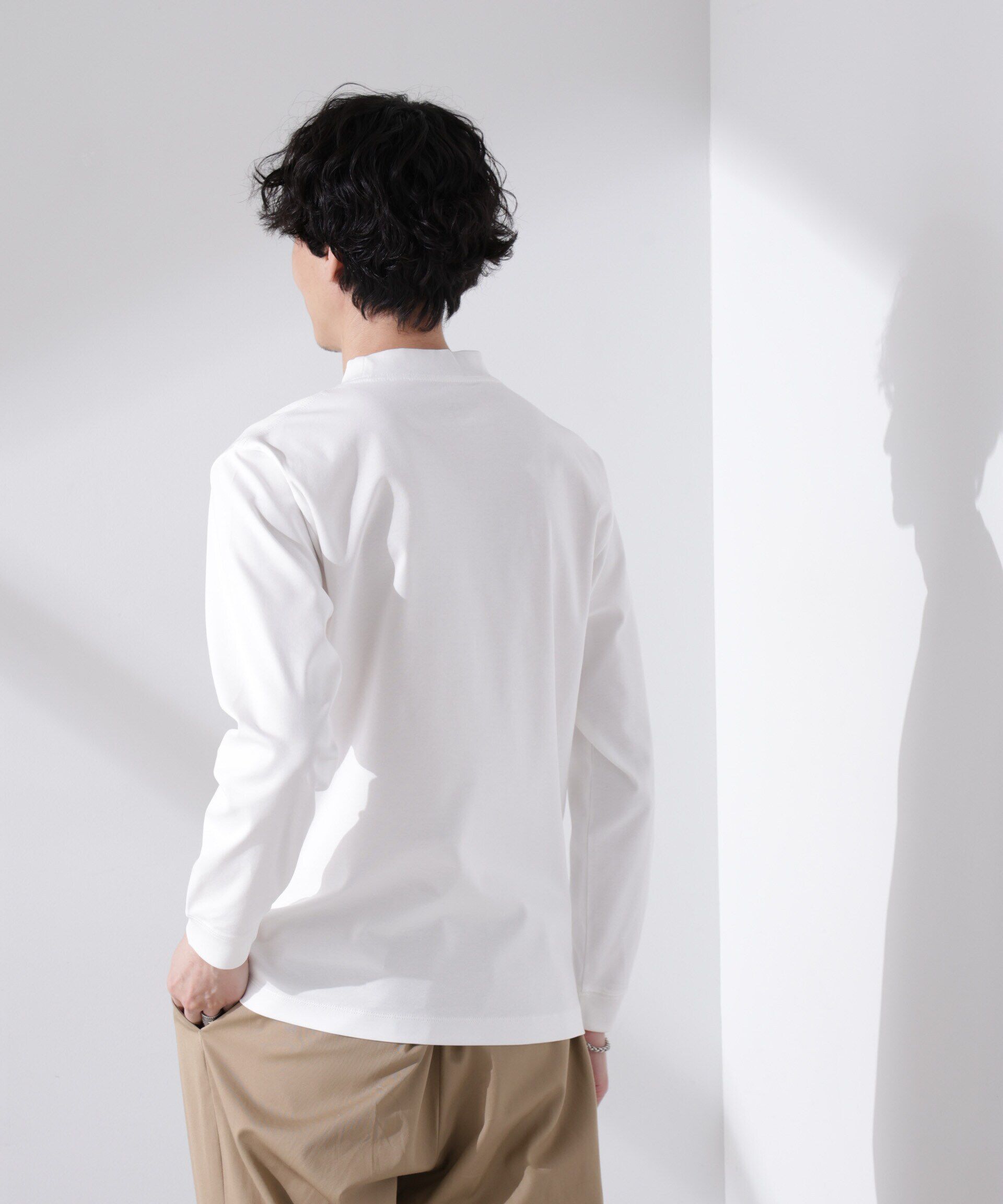 nano･universe「アンチスメルモックネックTシャツ 長袖」|Tシャツ・カットソー|