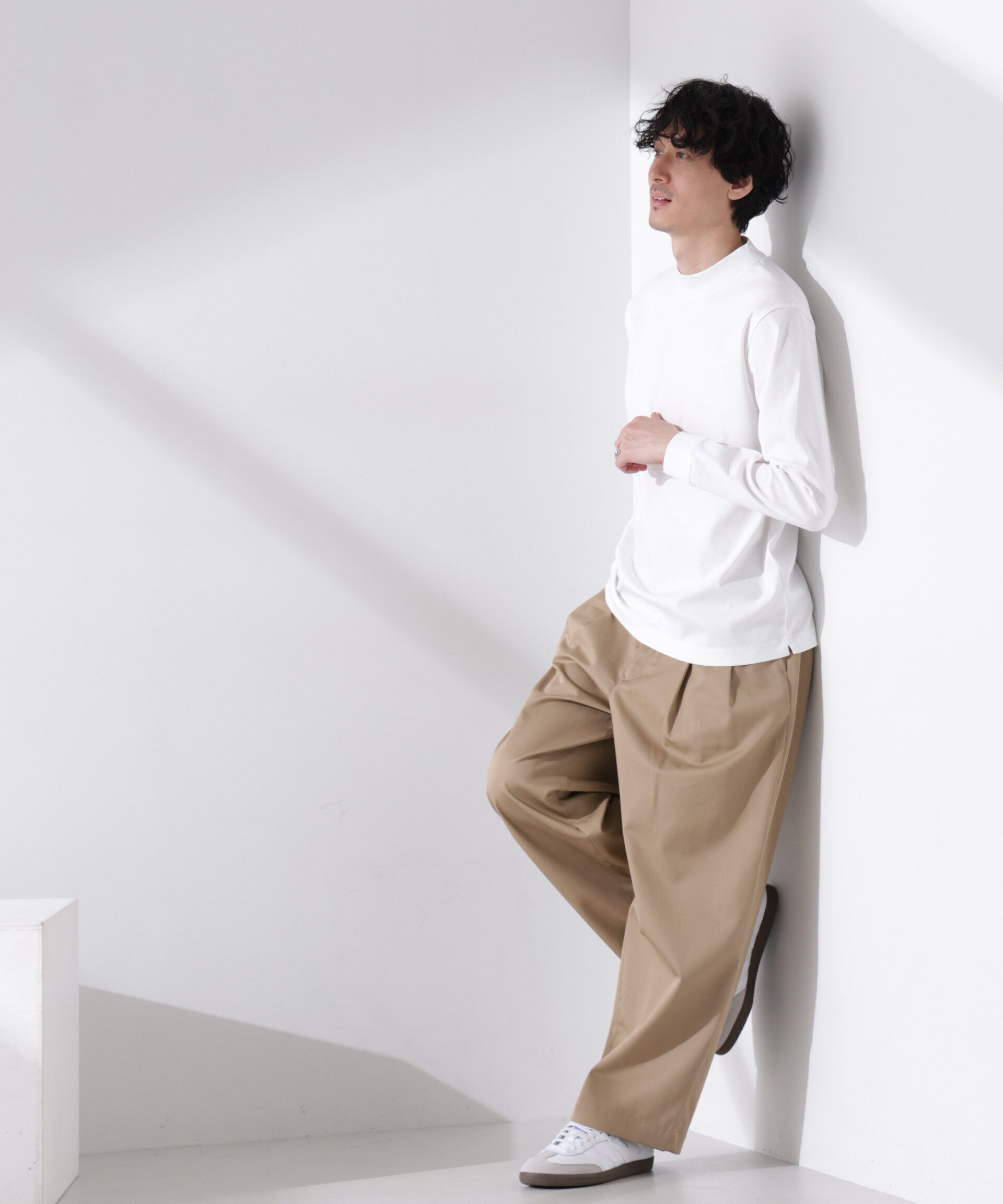 nano･universe「アンチスメルモックネックTシャツ 長袖」|Tシャツ・カットソー|