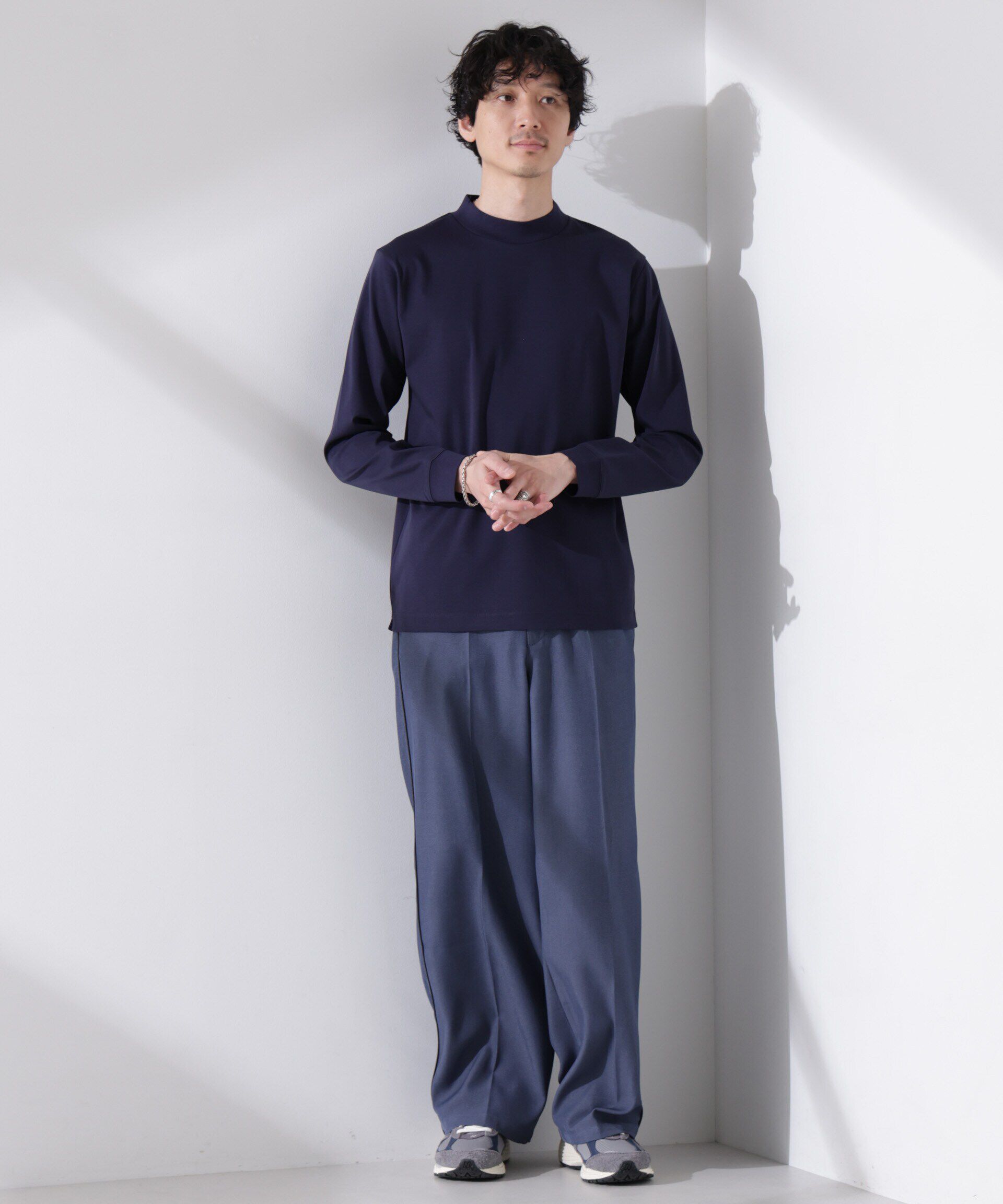 nano･universe「アンチスメルモックネックTシャツ 長袖」|Tシャツ・カットソー|