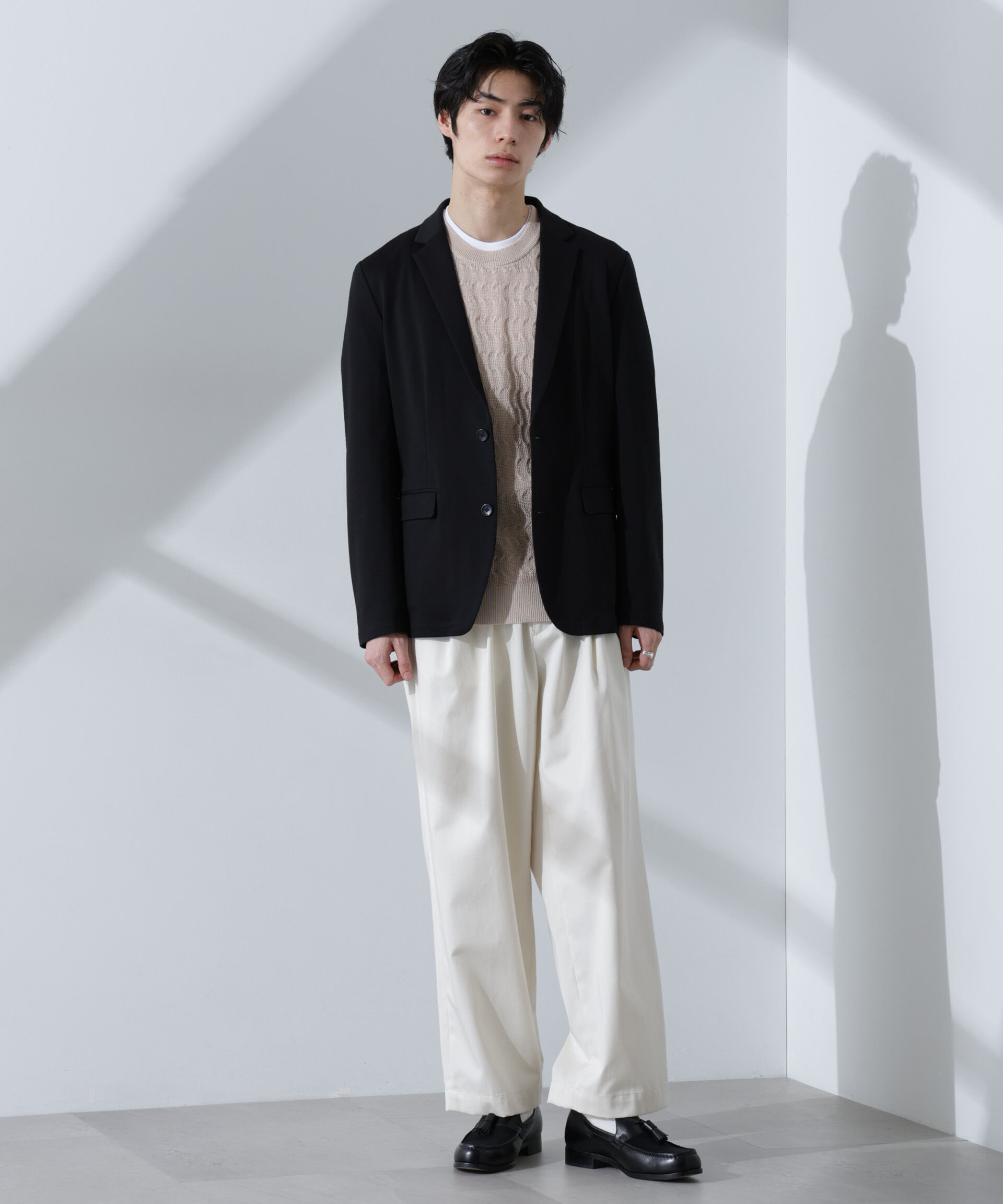 nano･universe「ストレッチカノコジャケット(セットアップ可)」|テーラードジャケット|