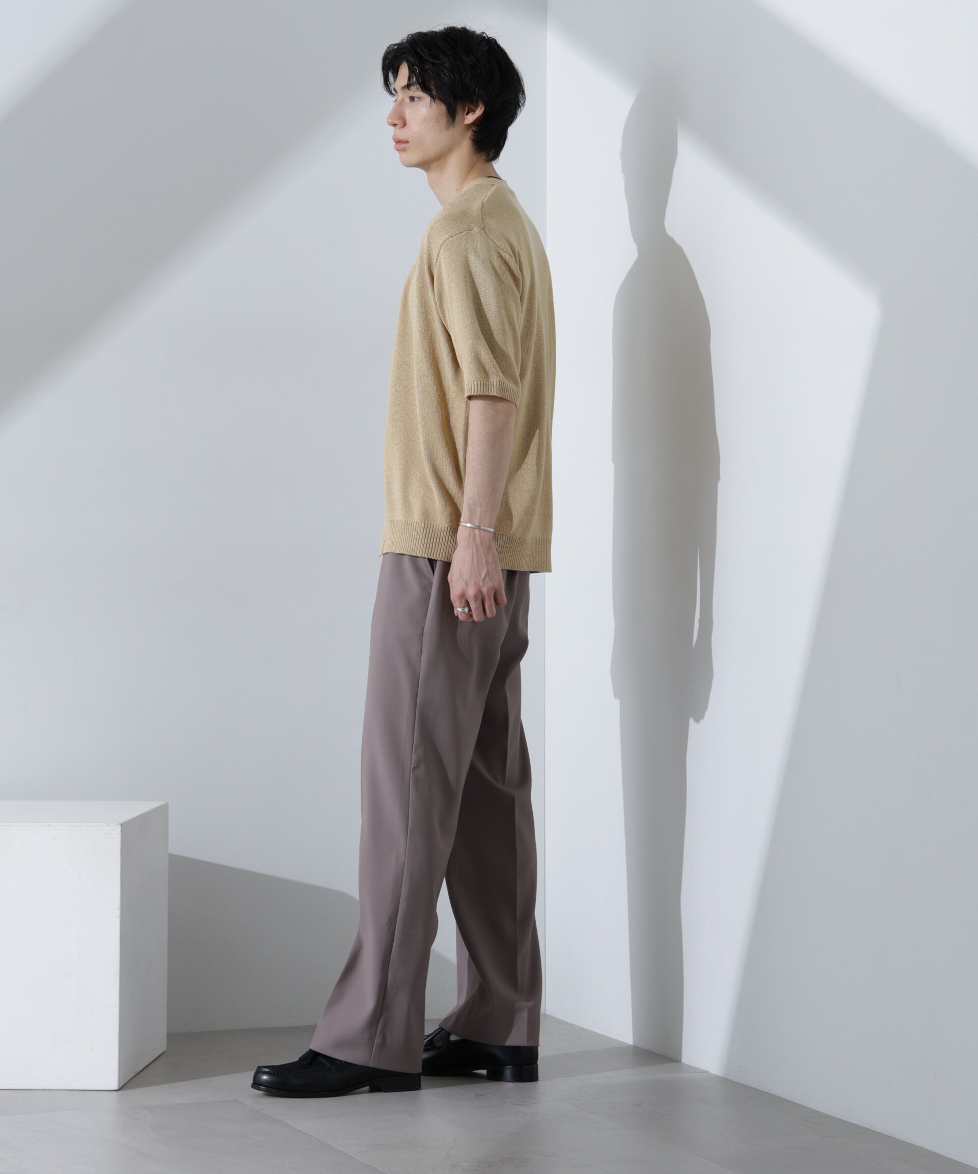 nano･universe「コットンライクニットカーディガン 半袖」|ニット・セーター|