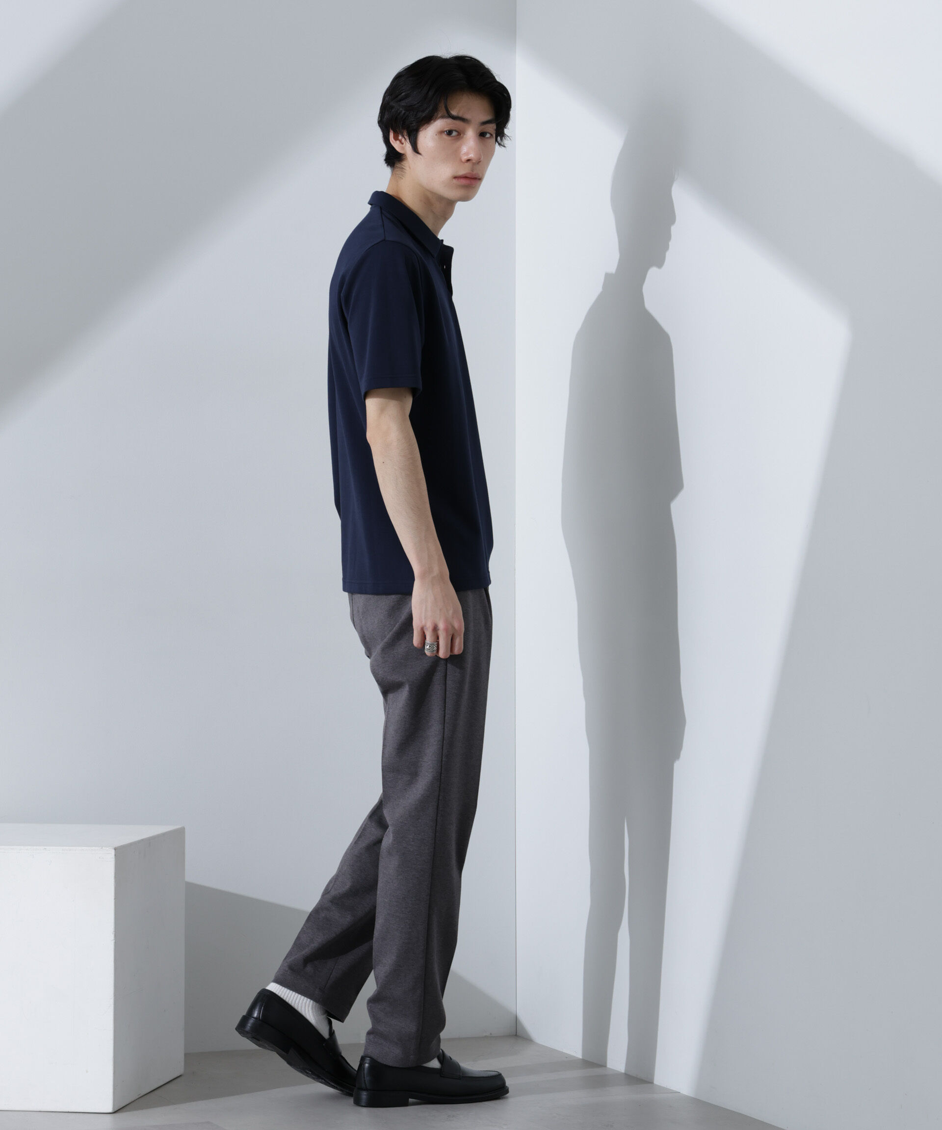 nano･universe「ストレッチカノコスラックス(セットアップ可)」|チノ|