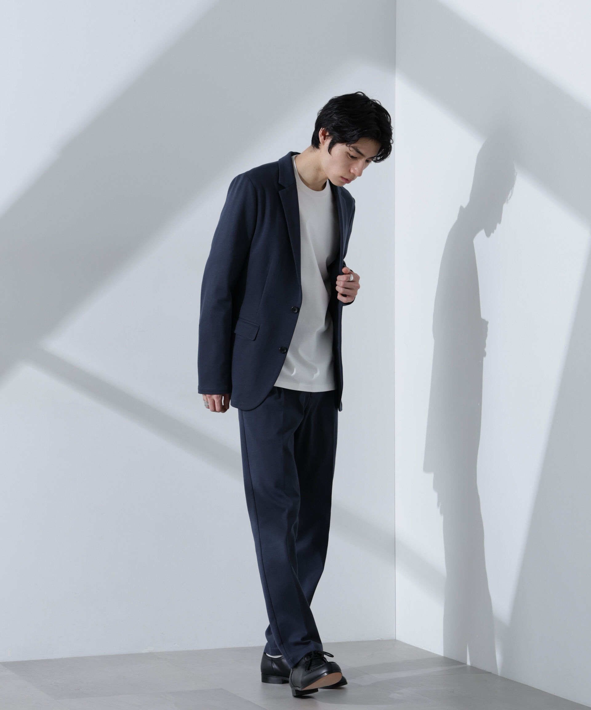 nano･universe「ストレッチカノコスラックス(セットアップ可)」|チノ|