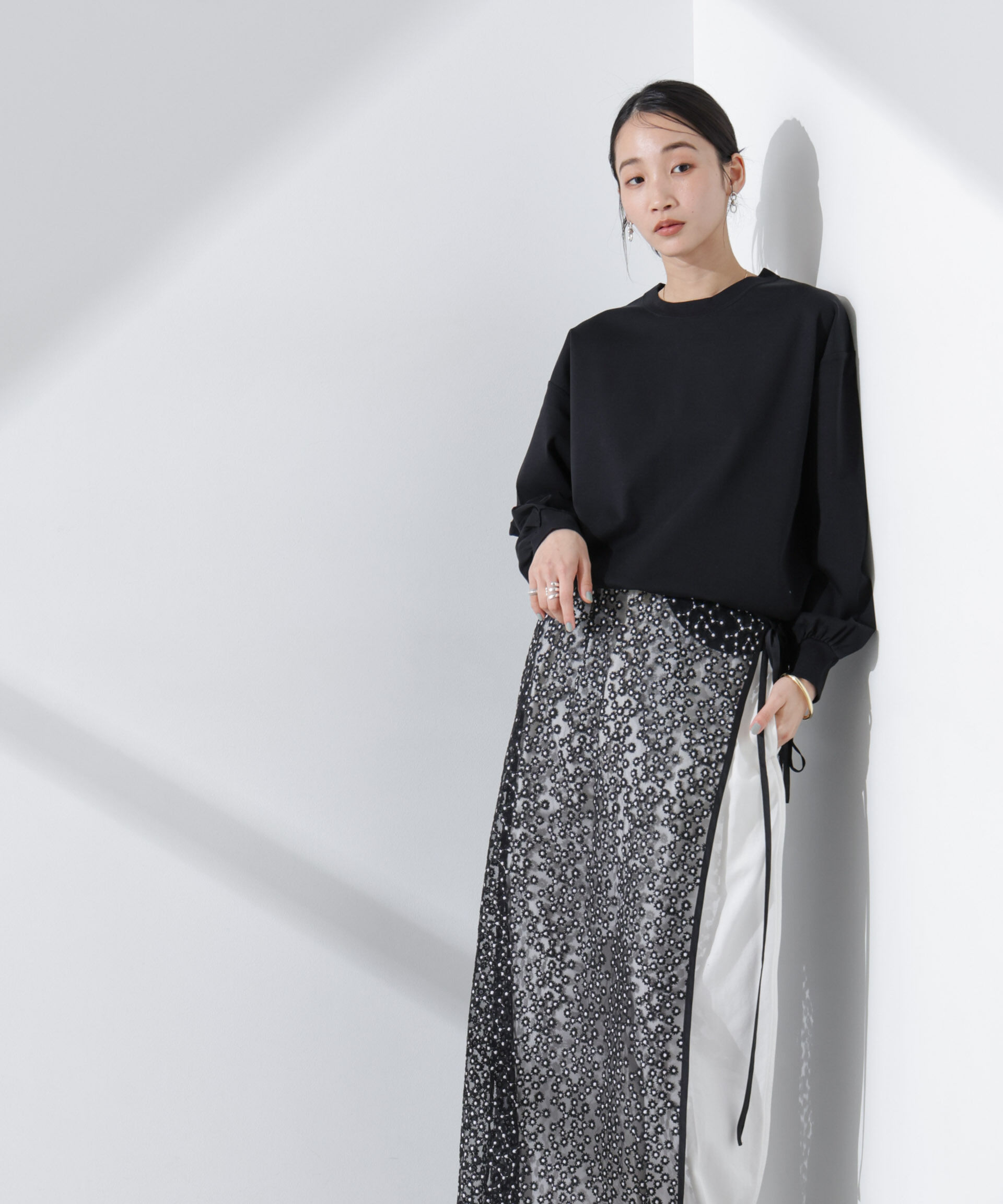 nano･universe「Anti SmellスムースシルケットロングスリーブTシャツ」|Tシャツ・カットソー|