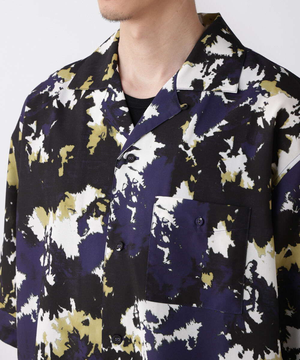 nano･universe「ペイント風オープンカラーシャツ」|シャツ・ブラウス|