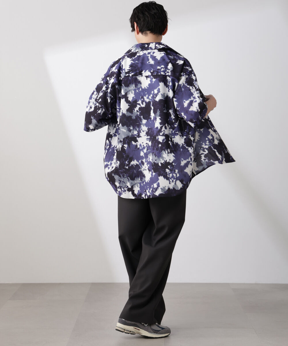 nano･universe「ペイント風オープンカラーシャツ」|シャツ・ブラウス|