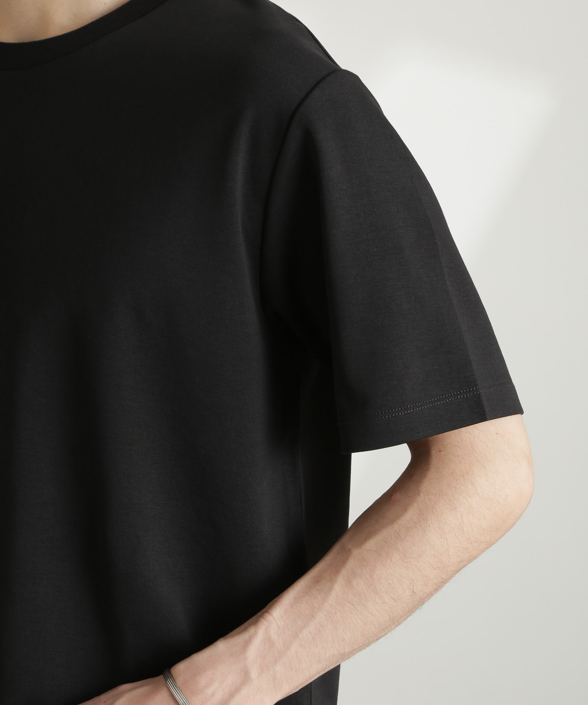 nano･universe「ダブルスムースクルーネックTシャツ 半袖」|Tシャツ・カットソー|