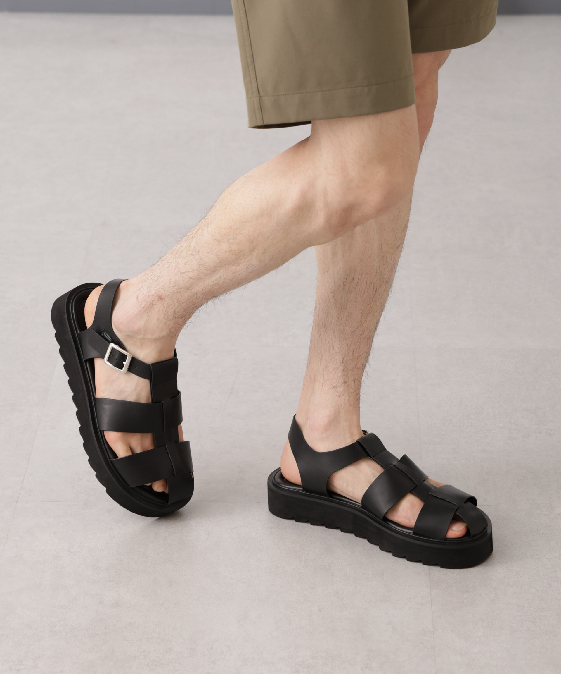 nano･universe「ライトウェイトグルカサンダル」|サンダル|