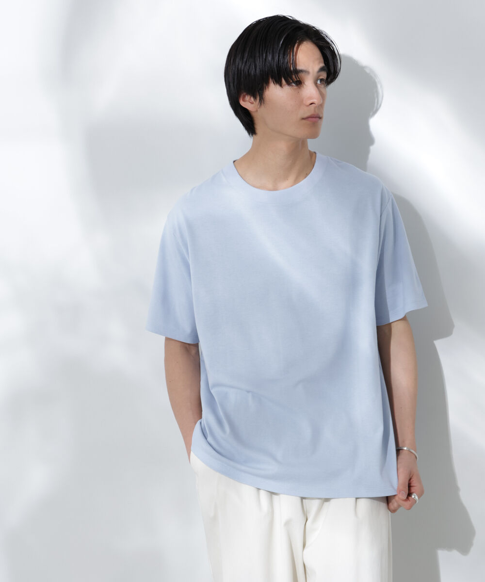 nano･universe「Anti Soaked(R)汗染み防止 De Light ミドルシルエットTシャツ」|Tシャツ・カットソー|