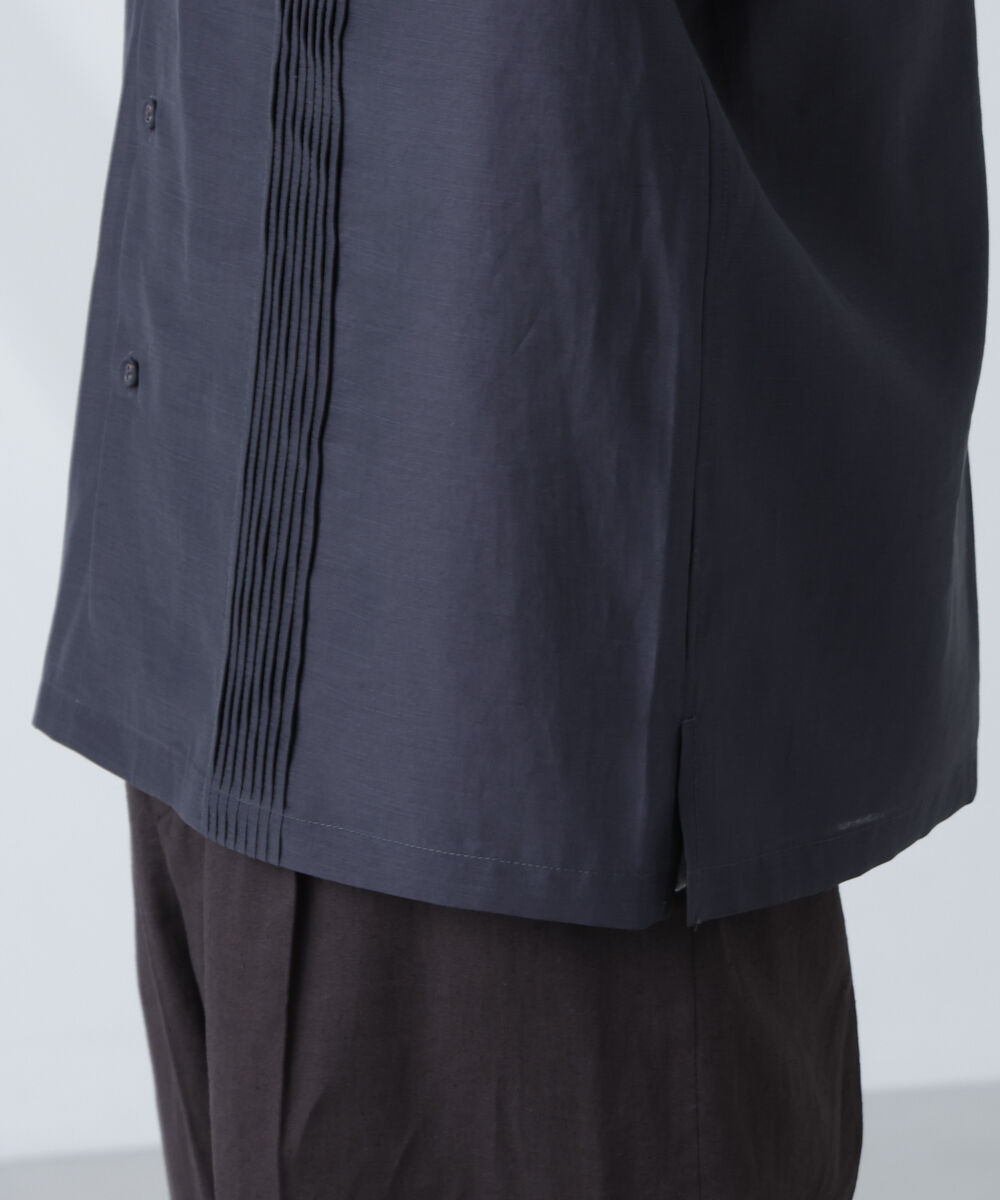 nano･universe「オープンカラーキューバシャツ」|シャツ・ブラウス|