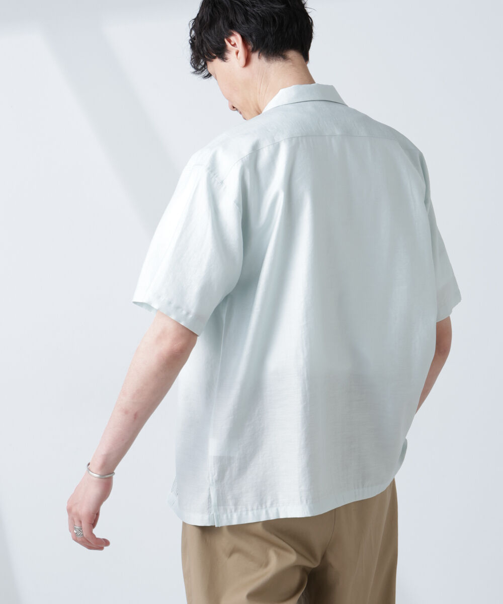 nano･universe「オープンカラーキューバシャツ」|シャツ・ブラウス|