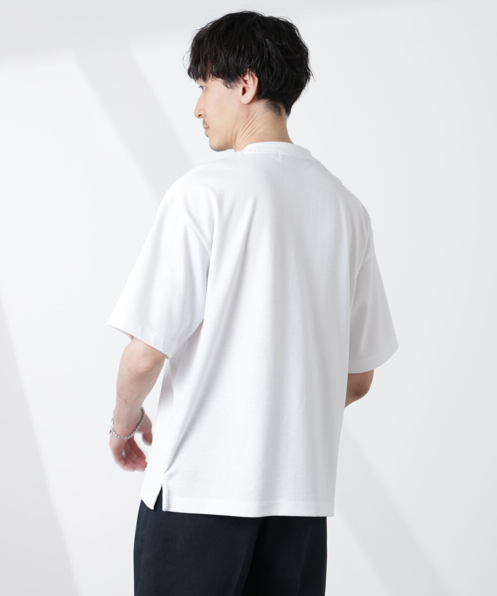 nano･universe「リンクスジャガードコンビTシャツ」|Tシャツ・カットソー|