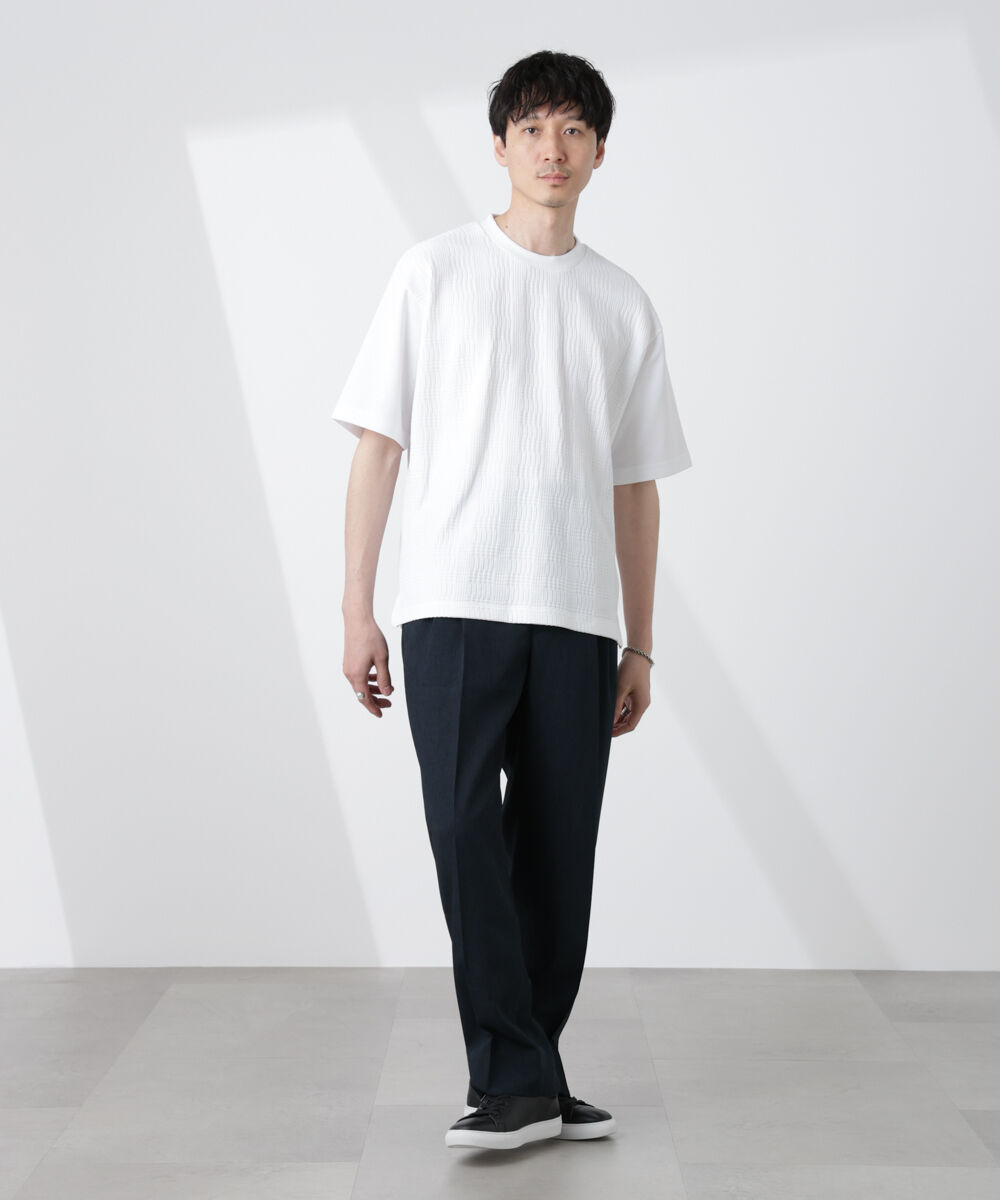 nano･universe「リンクスジャガードコンビTシャツ」|Tシャツ・カットソー|