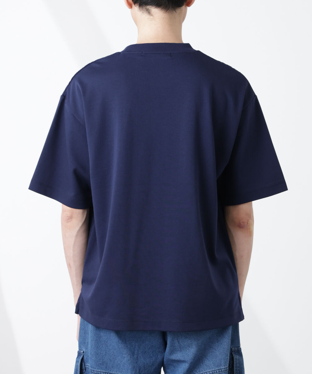 nano･universe「リンクスジャガードコンビTシャツ」|Tシャツ・カットソー|