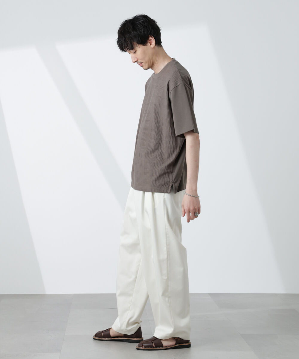 nano･universe「リンクスジャガードコンビTシャツ」|Tシャツ・カットソー|