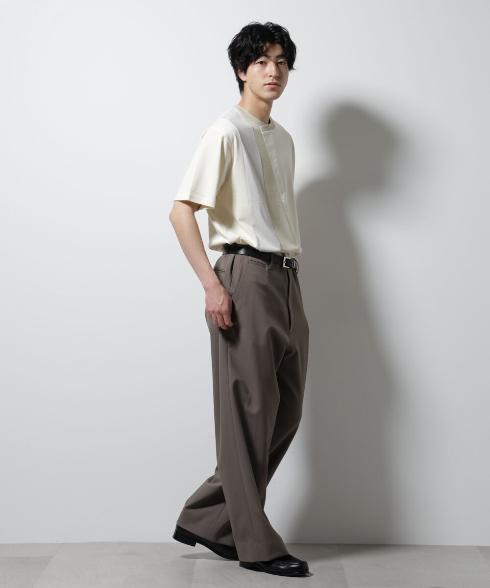 nano･universe「デザイン切替クルーネックTシャツ 半袖」|Tシャツ・カットソー|