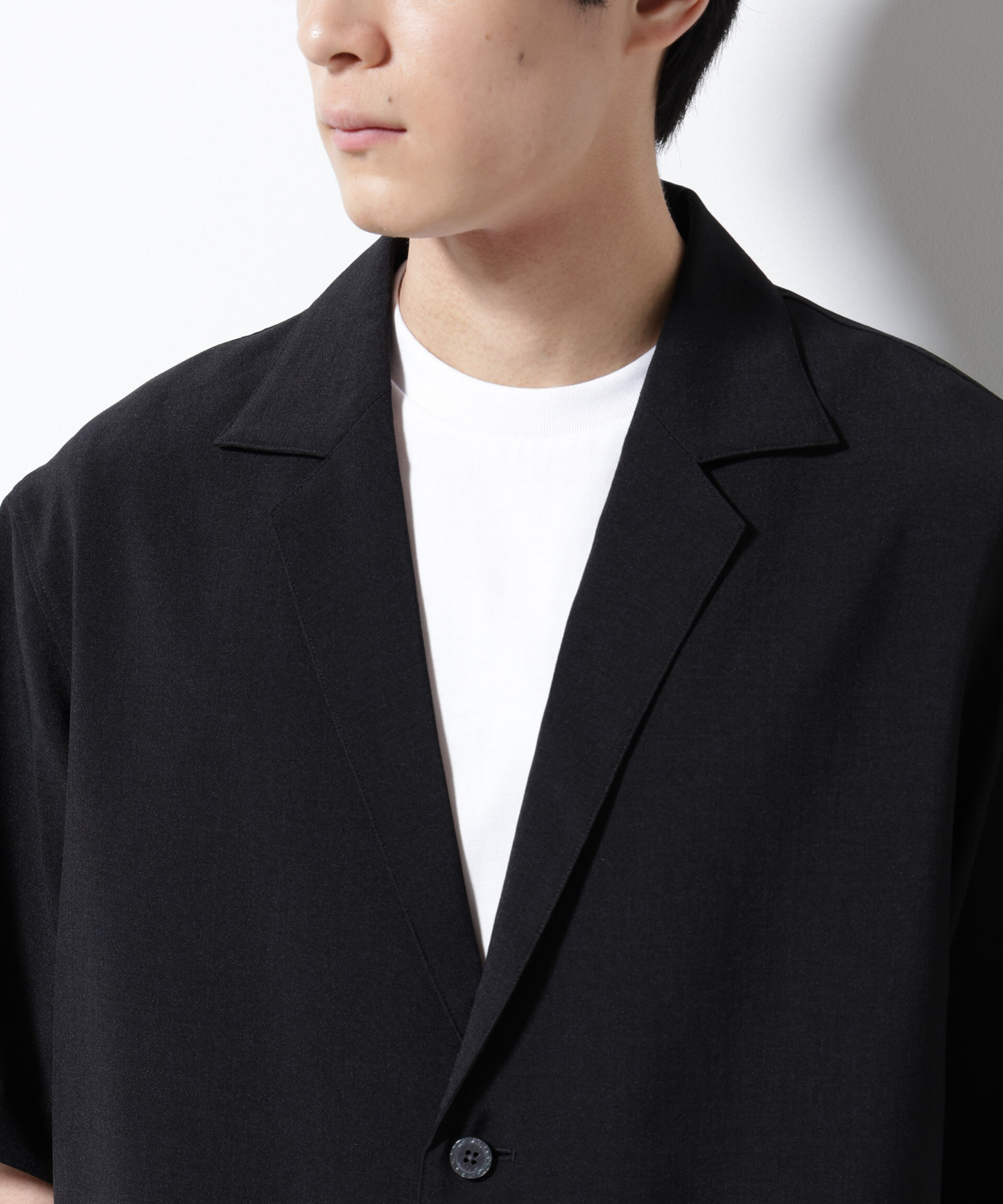 nano･universe「メランジドライシャツジャケット 半袖（セットアップ可）」|シャツ・ブラウス|