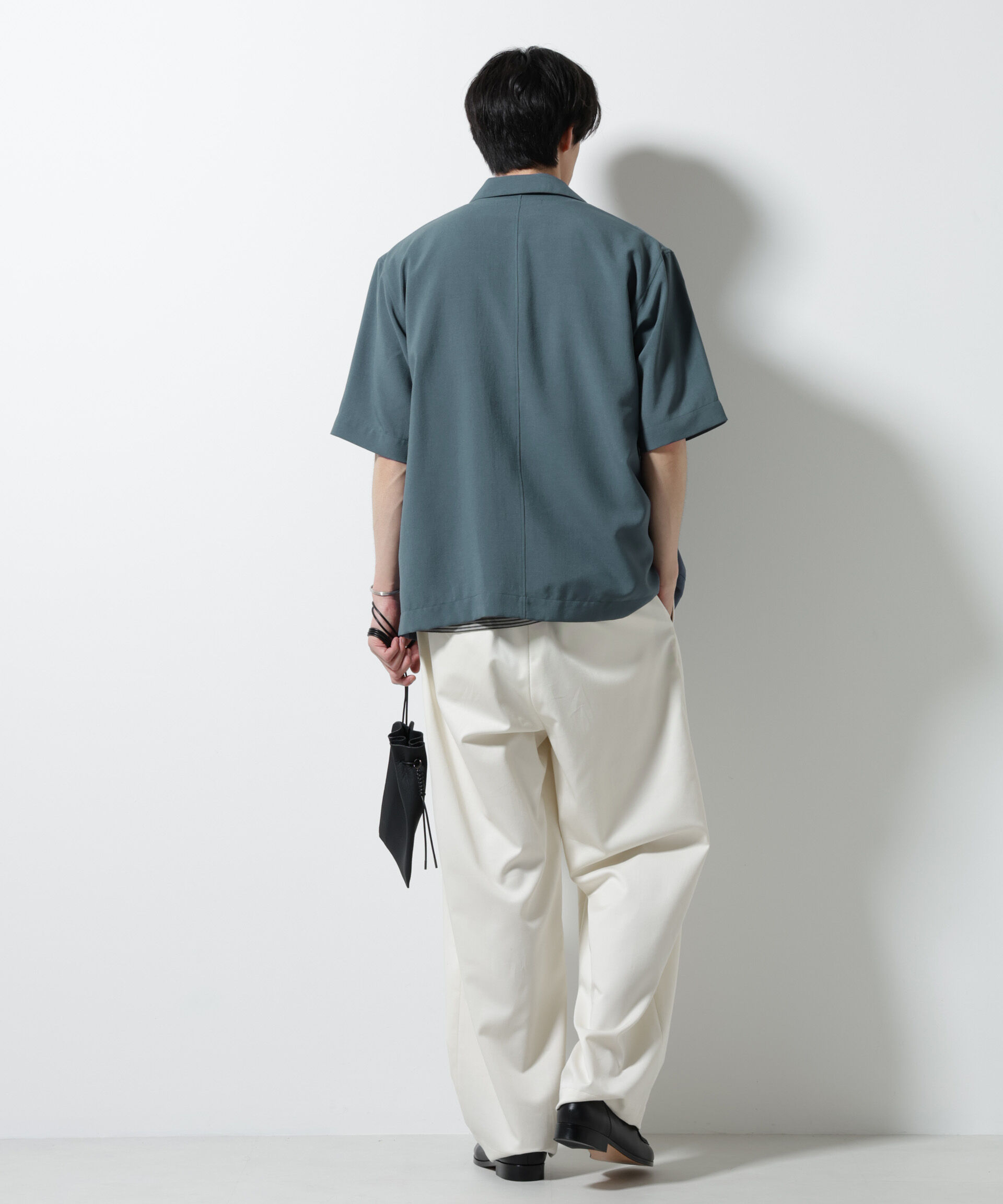 nano･universe「メランジドライシャツジャケット 半袖（セットアップ可）」|シャツ・ブラウス|