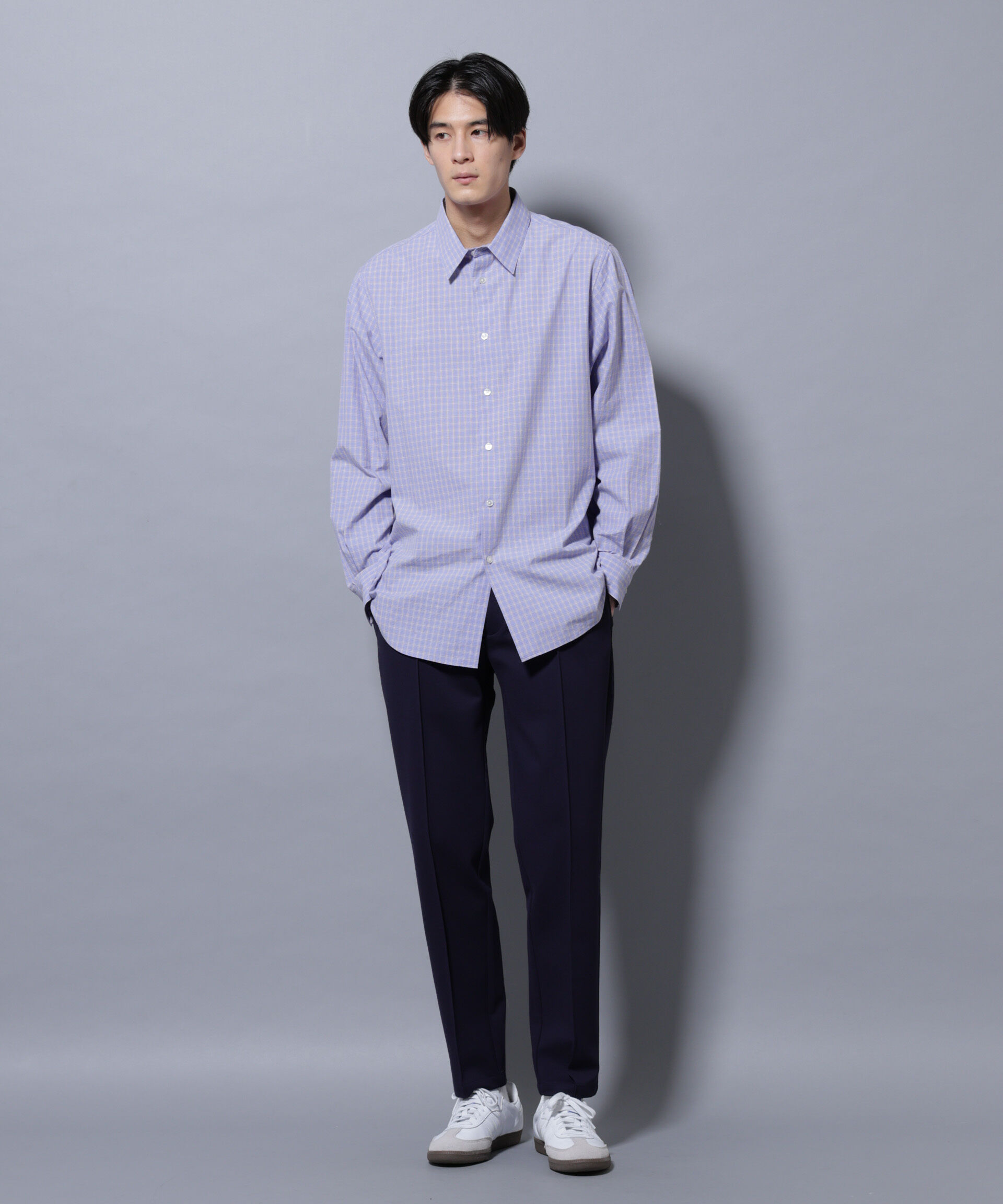 nano･universe「「モダンコンフォートシリーズ」スリムイージースラックス」|チノ|