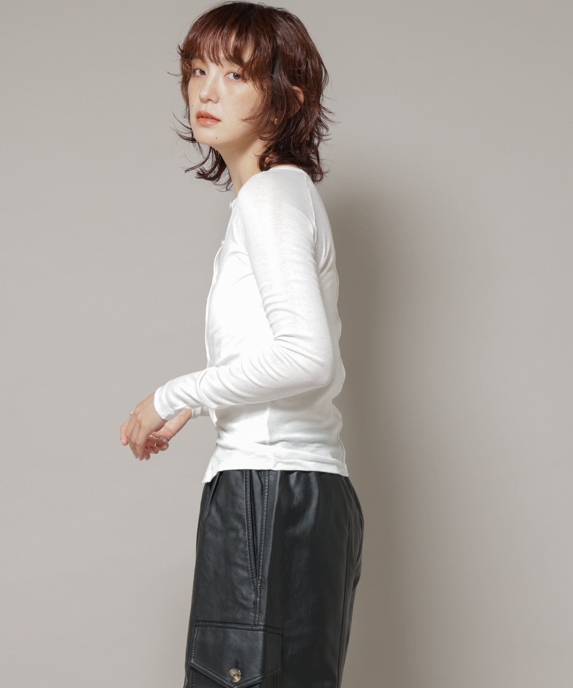 nano･universe「Robert P. Miller/Light Prib Cardigan」|Tシャツ・カットソー|