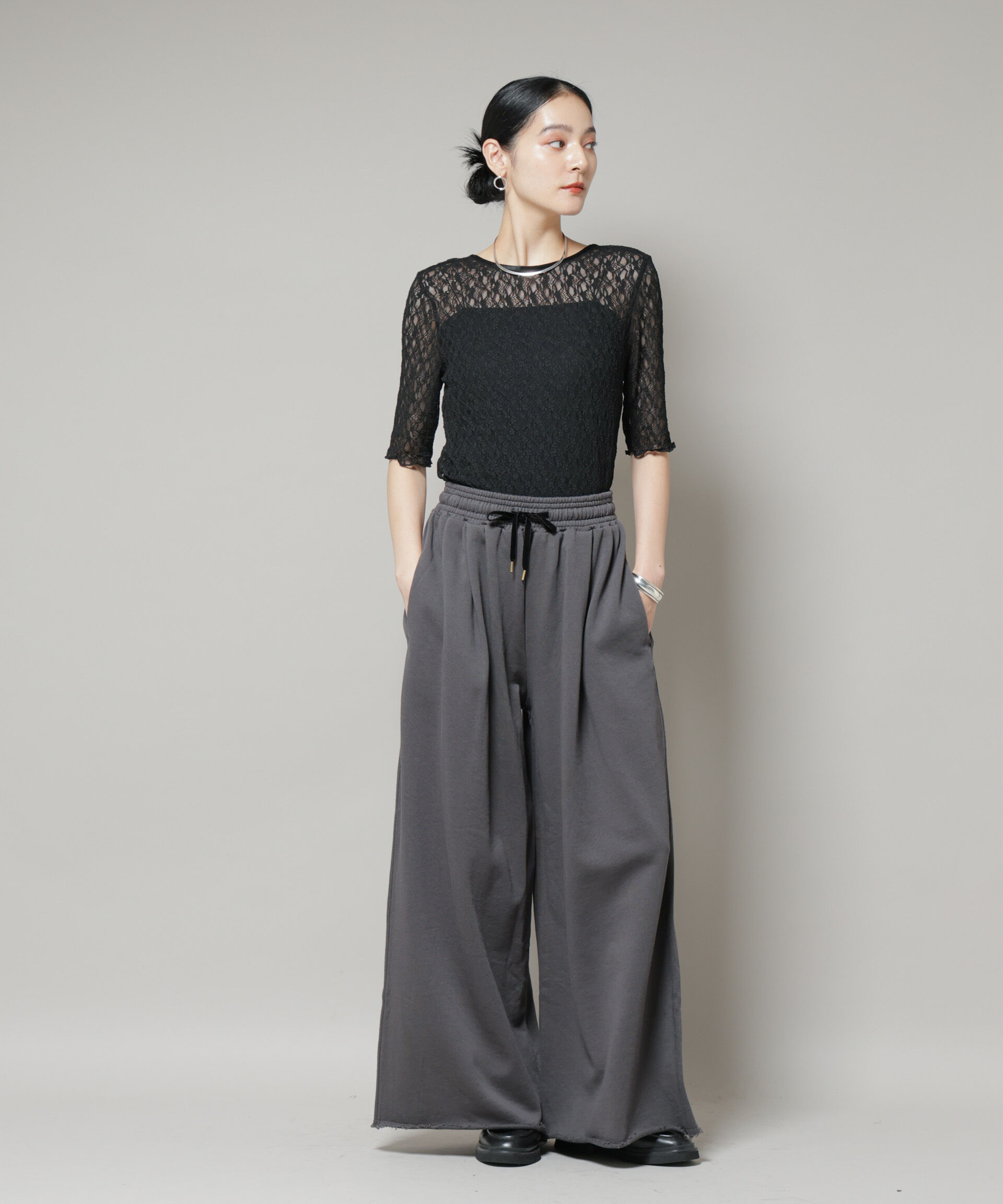 nano･universe「レースバックシャントップス」|Tシャツ・カットソー|