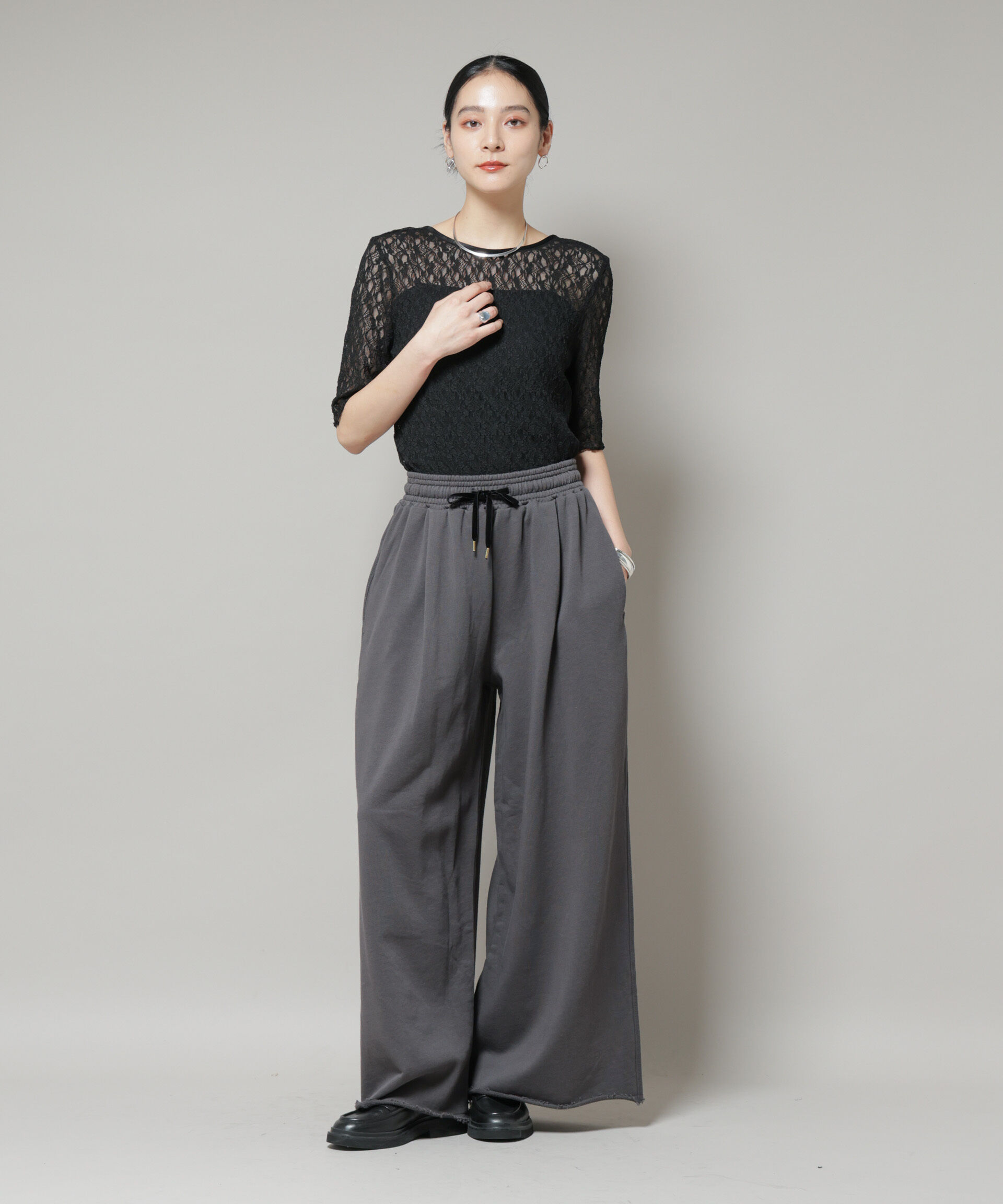 nano･universe「レースバックシャントップス」|Tシャツ・カットソー|