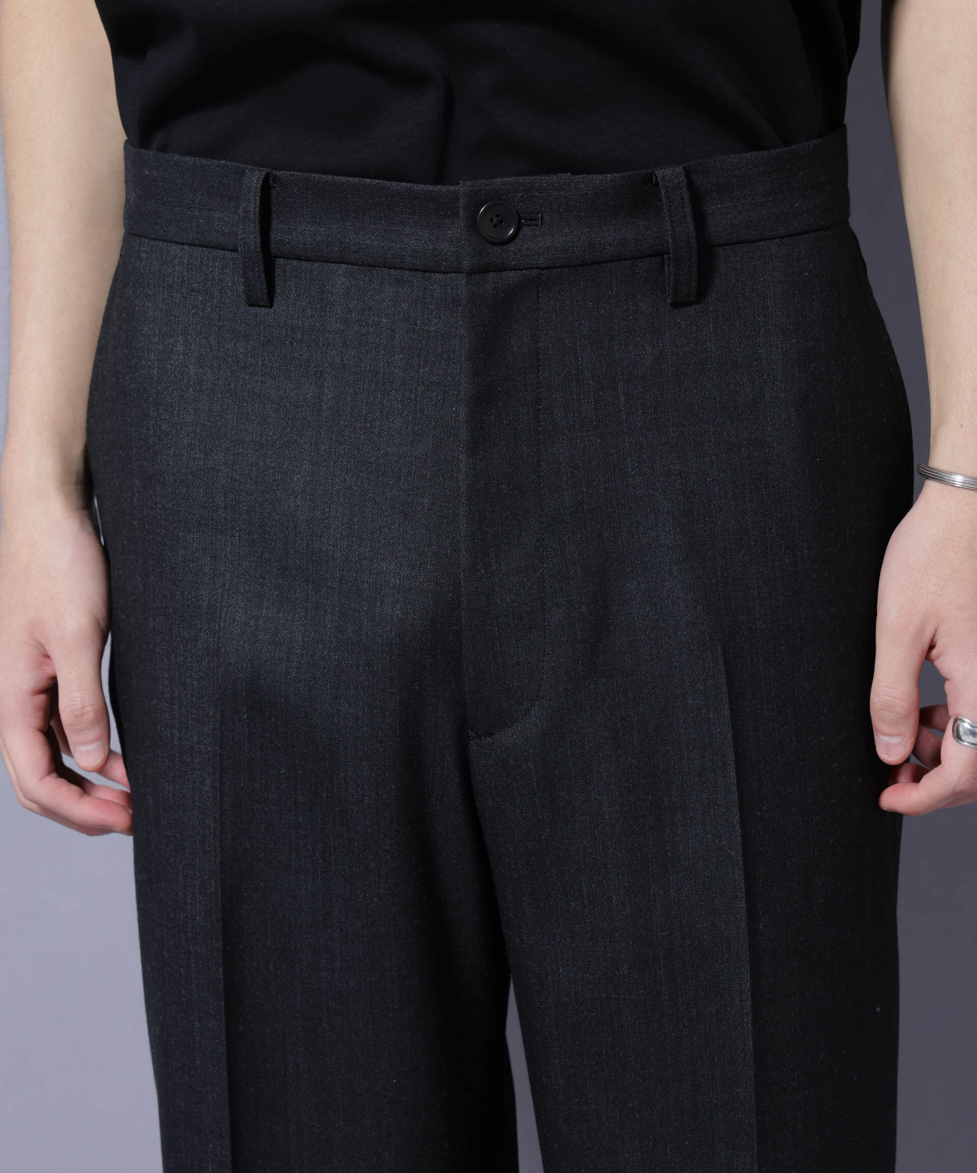 nano･universe「「N TROUSERS PREMIUM」ウールデニムストレートパンツ/STRETCH(セットアップ可)」|スーツ|