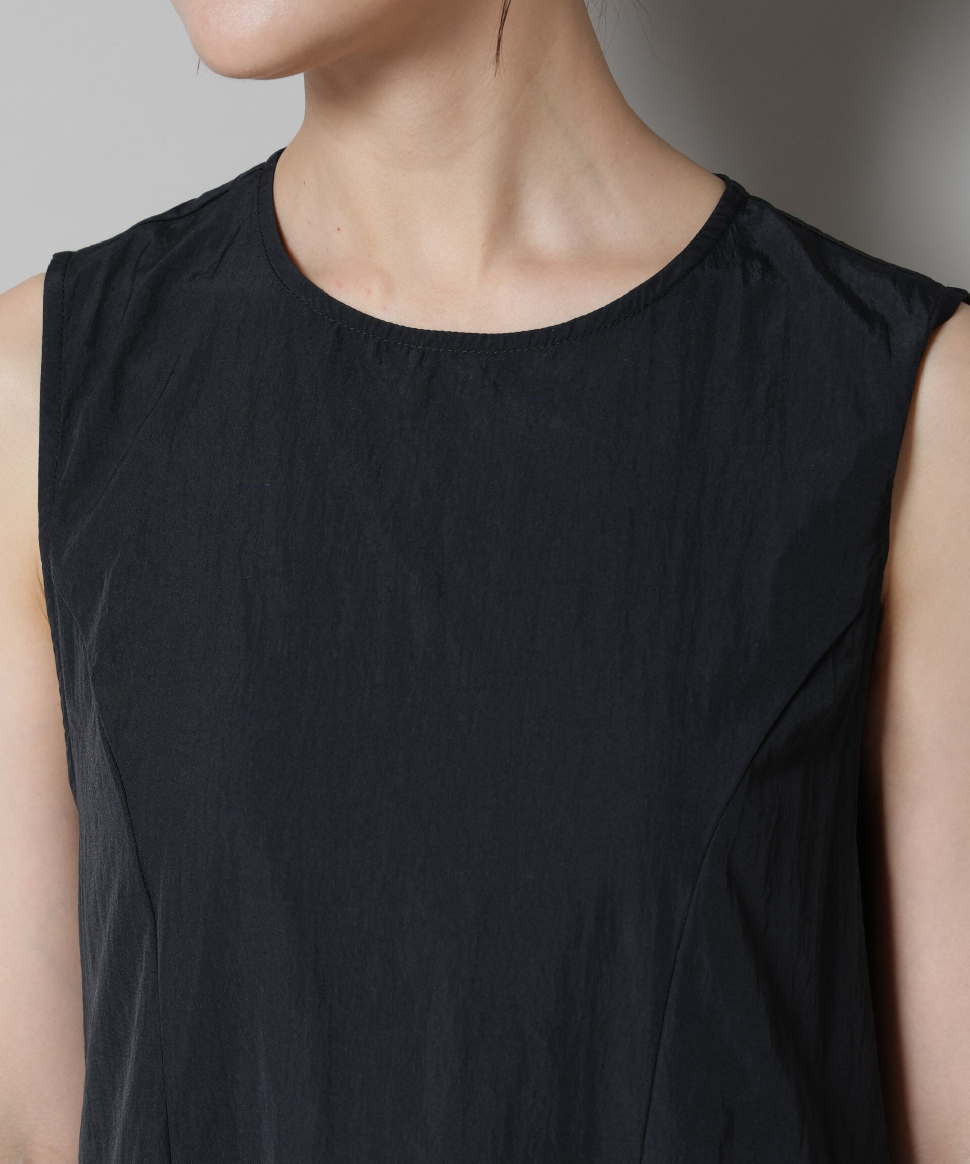 nano･universe「サイドギャザーナイロンワンピース」|ワンピース|