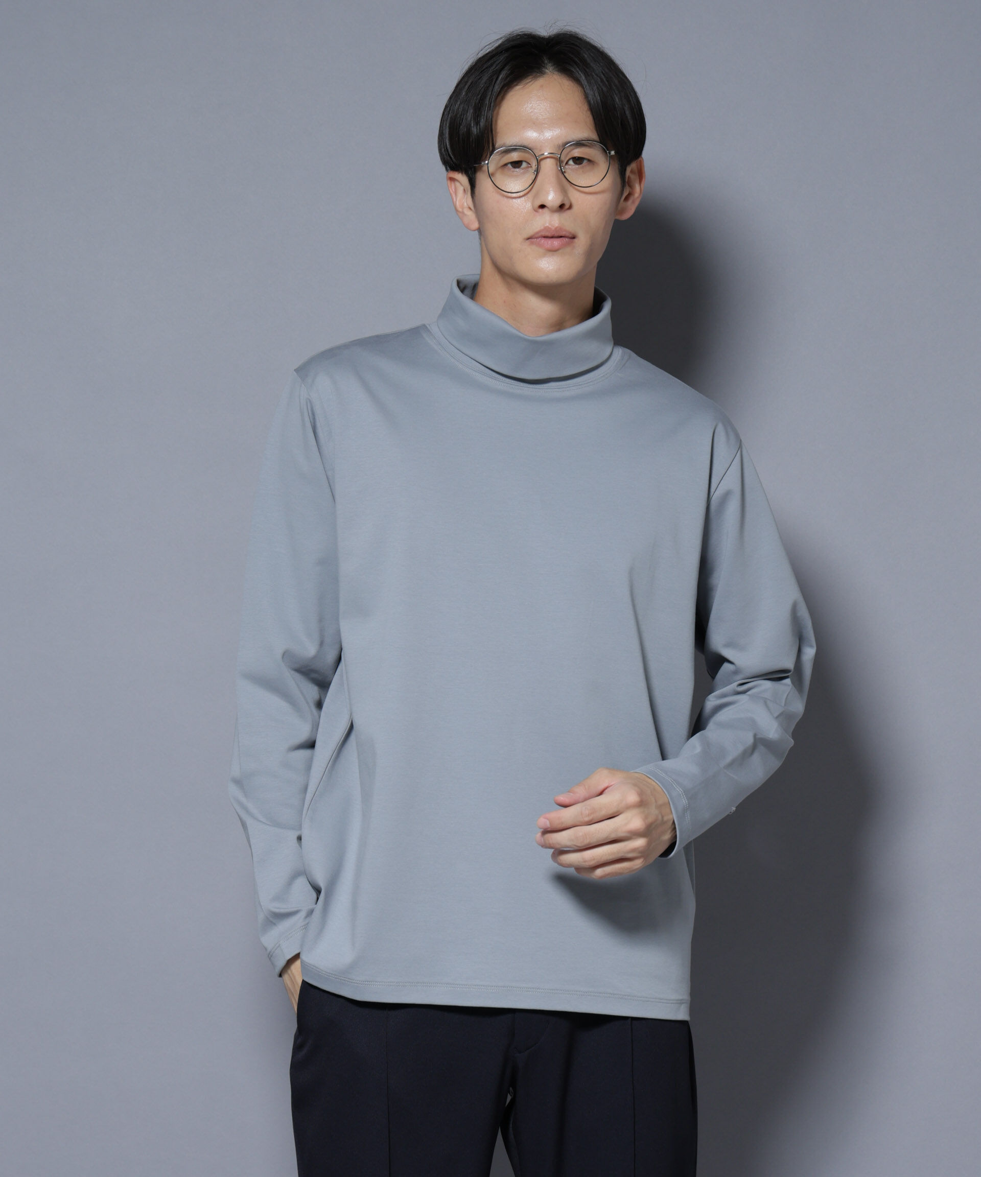 nano･universe「ジャケT(R) プレミアム タートルネック 長袖」|Tシャツ・カットソー|