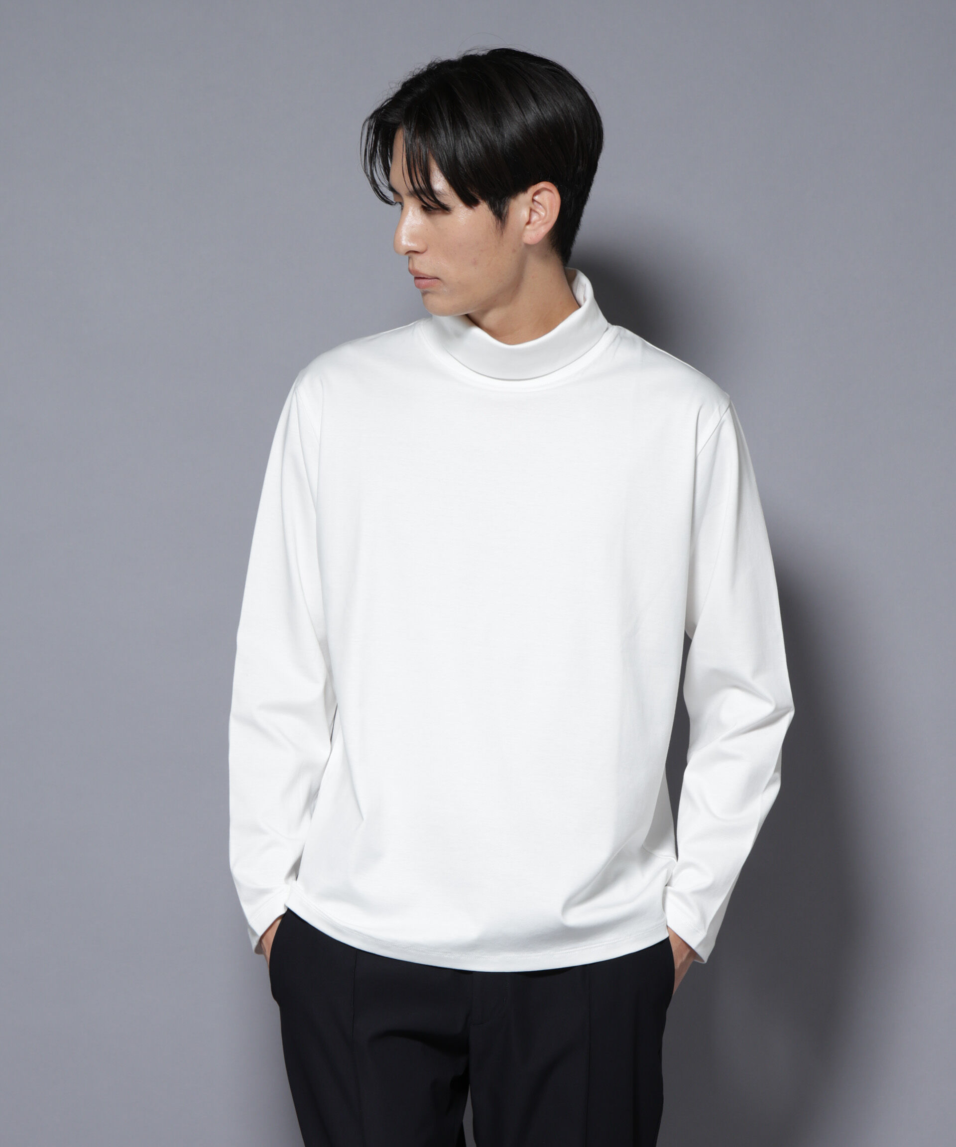 nano･universe「ジャケT(R) プレミアム タートルネック 長袖」|Tシャツ・カットソー|