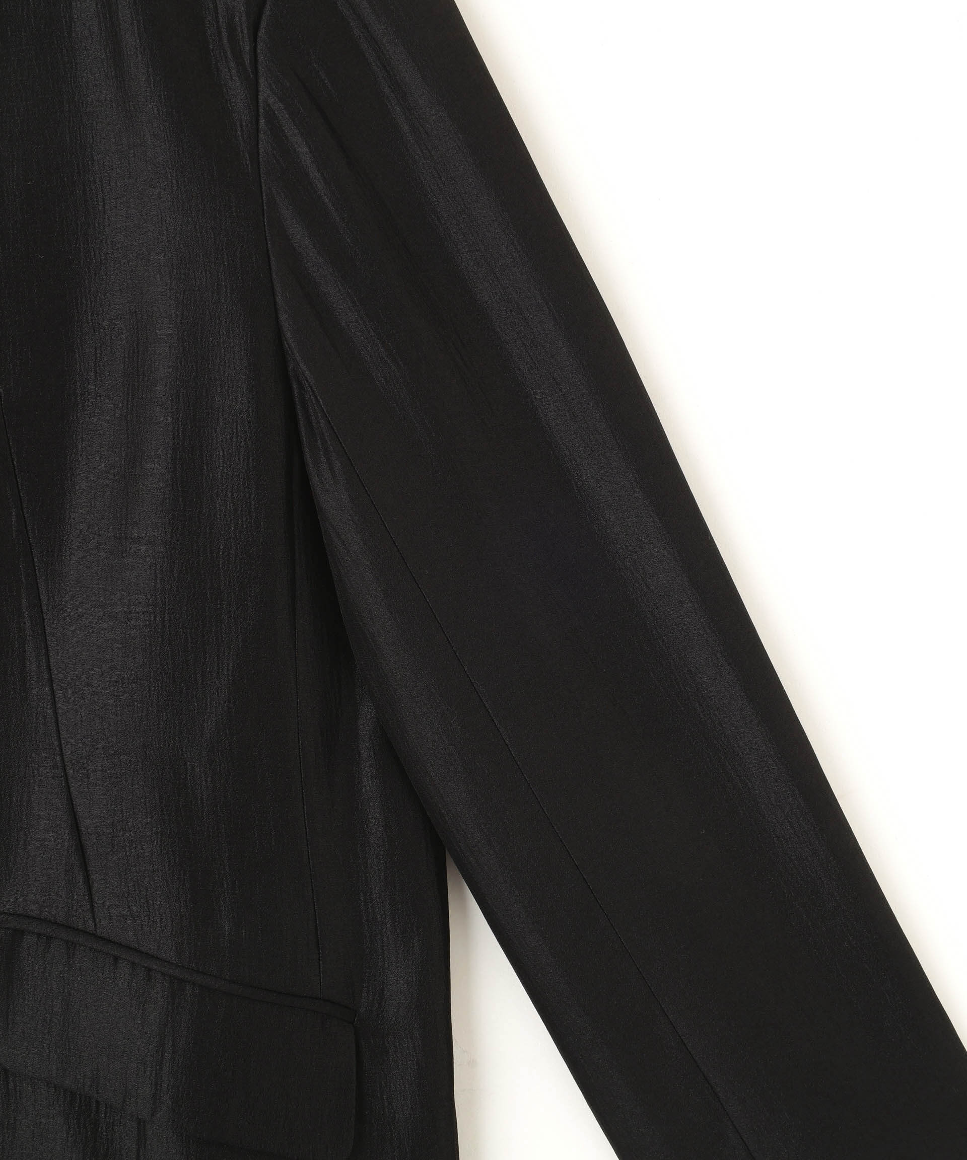 nano･universe「「STEVELOUR」サテンノーカラージャケット(セットアップ可)」|テーラードジャケット|