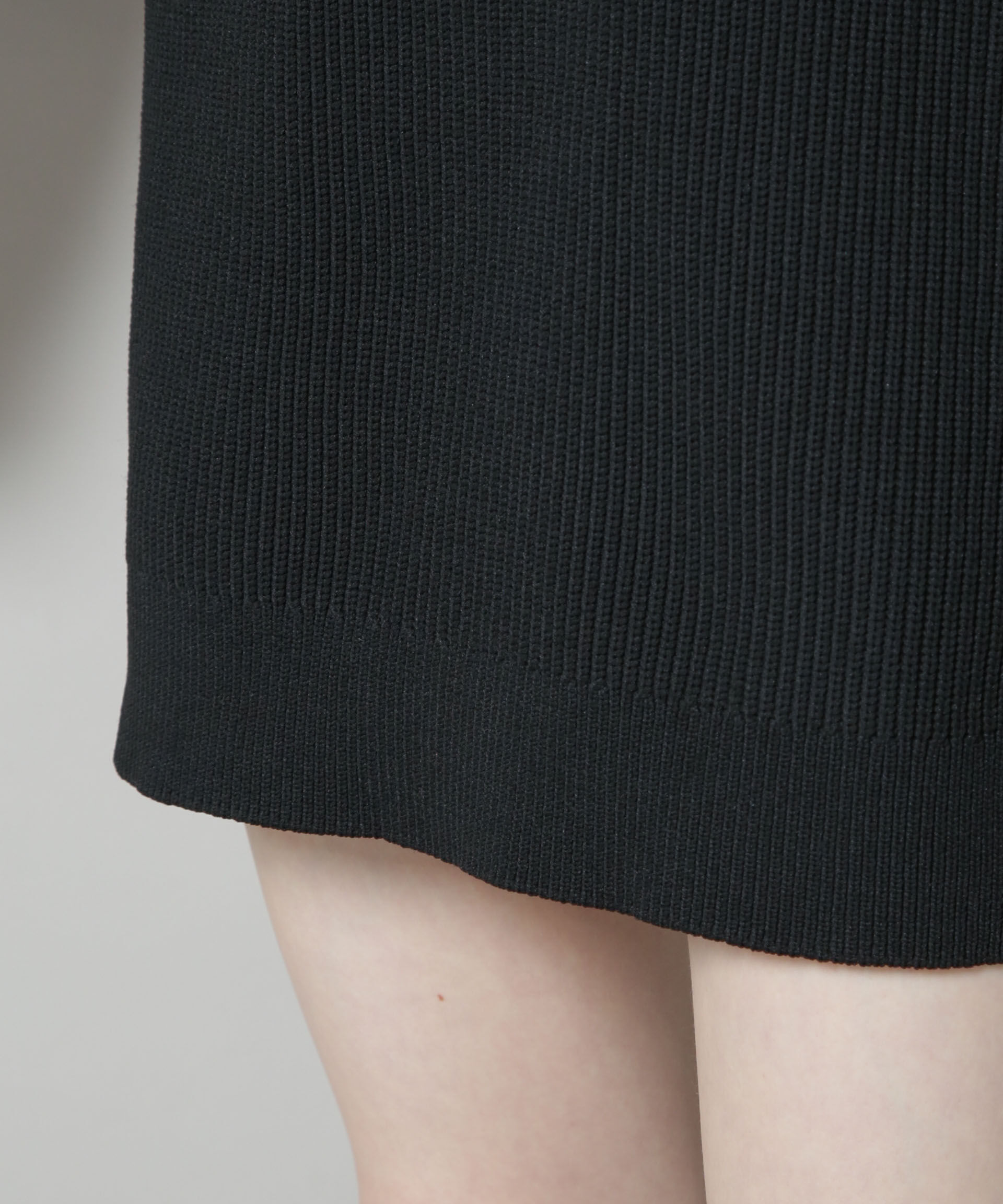 nano･universe「片畦ニットハーフジップミニワンピース」|ワンピース|