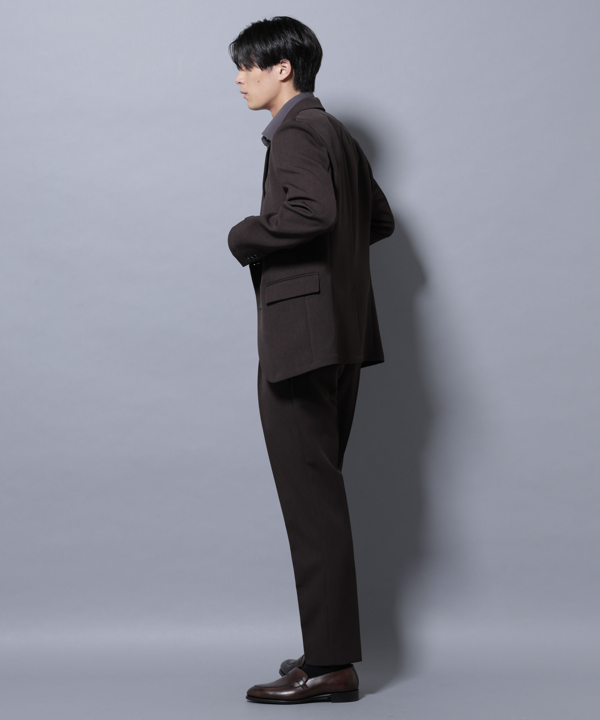 nano･universe「｢Damerino｣ReflaxR ダブルクロスウェザーセットアップ」|スーツ|