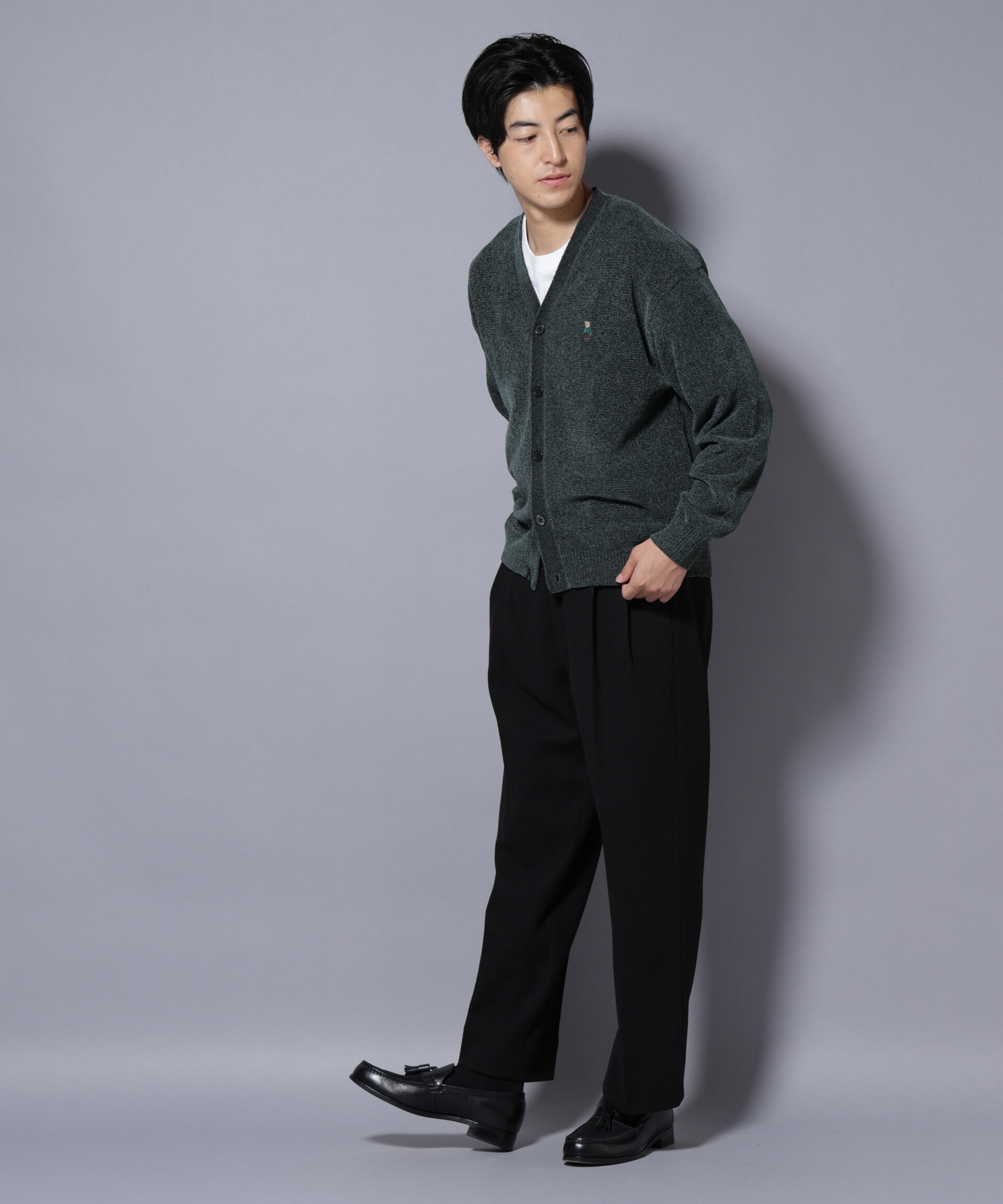 nano･universe「ナノベアモールニットカーディガン」|ニット・セーター|