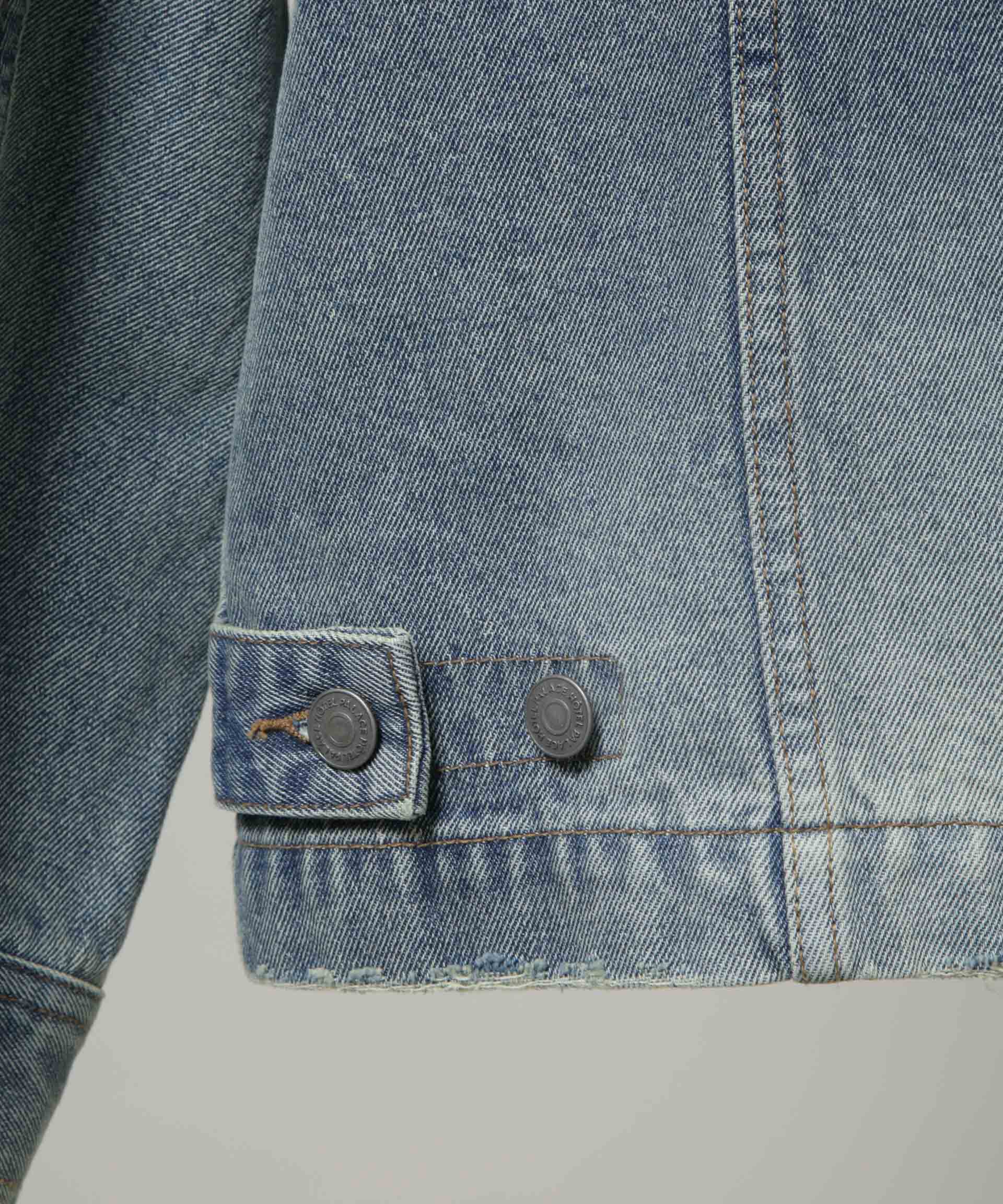 nano･universe「｢HOTEL PALACE｣ フェードデニムカバーオールジャケット」|ブルゾン・スタジャン|