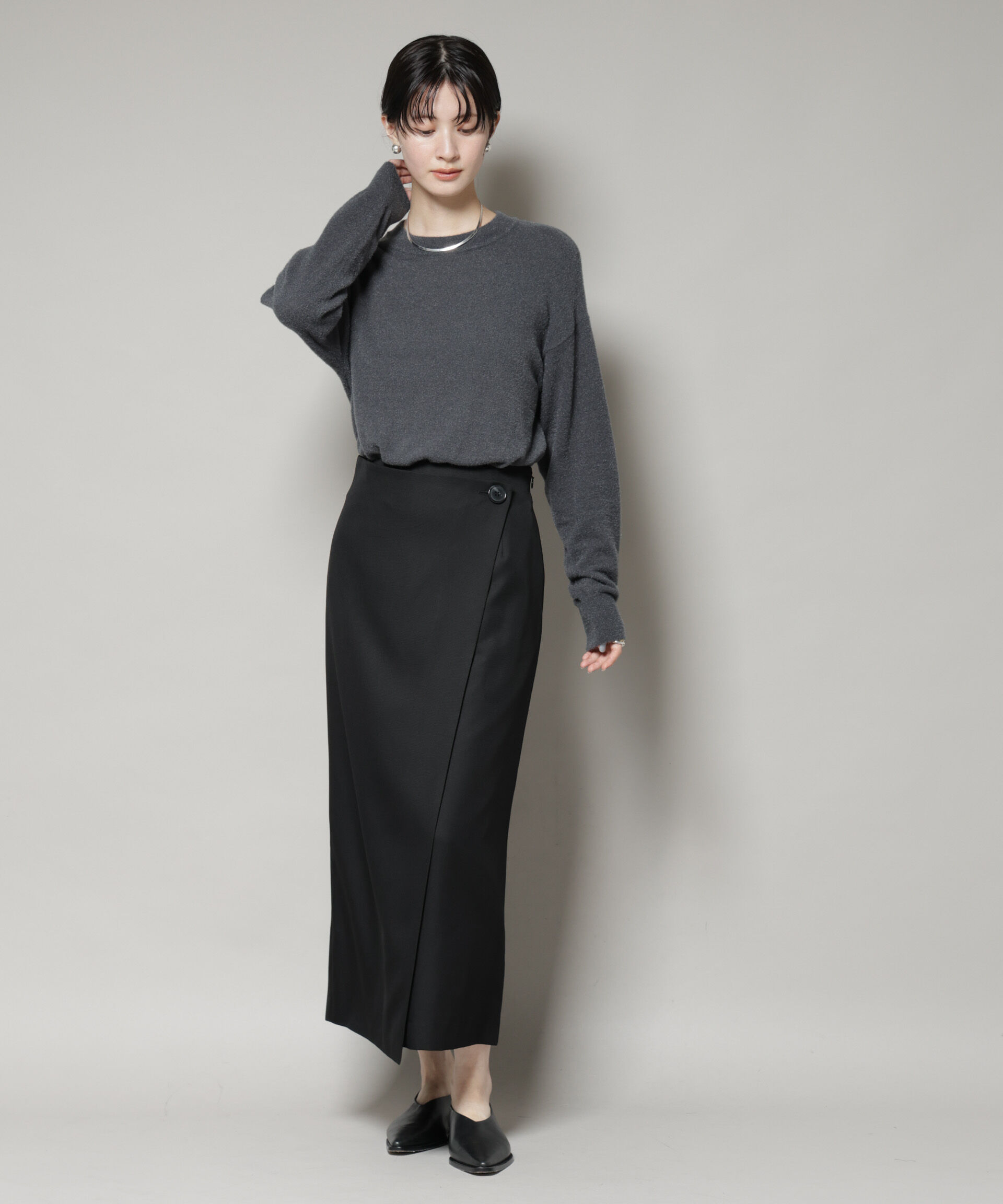 nano･universe「ミニラメシャギーニットプルオーバー」|ニット・セーター|