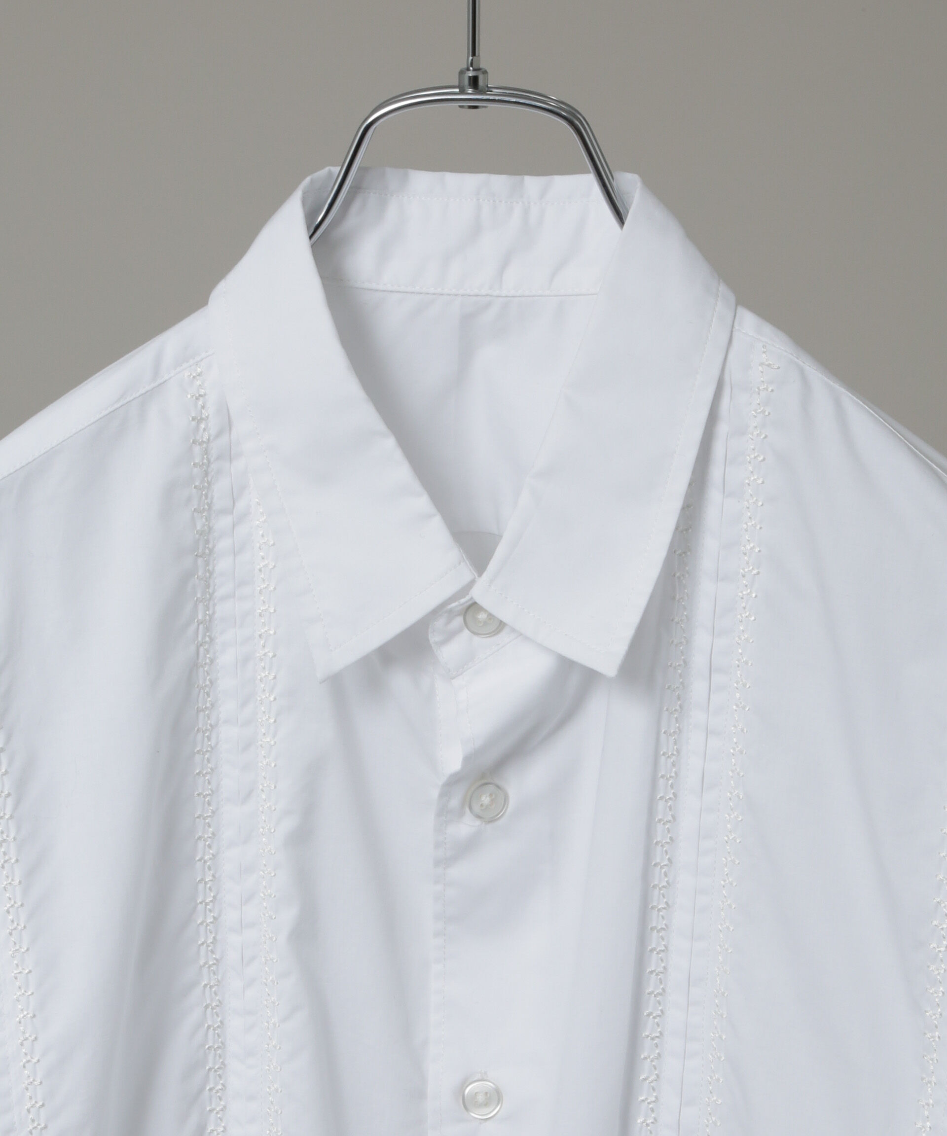  「「HOTEL LACE」デザインステッチロングスリーブシャツ」|シャツ・ブラウス|