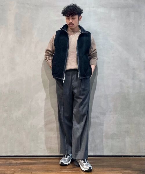 nano･universe「シルク混クルーネックニット」|ニット・セーター|