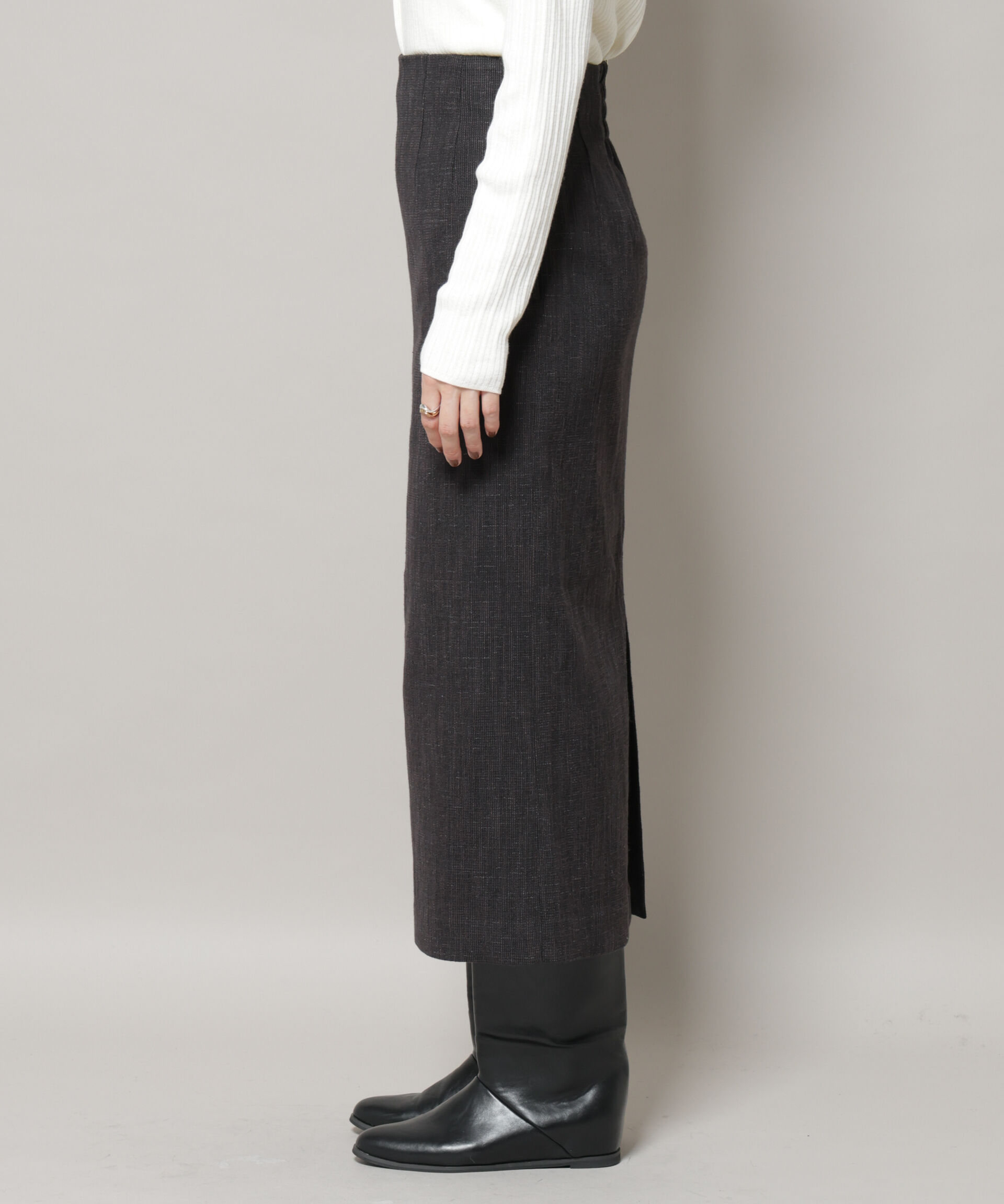 nano･universe「ツイードタイトスカート(セットアップ可)」|スカート|