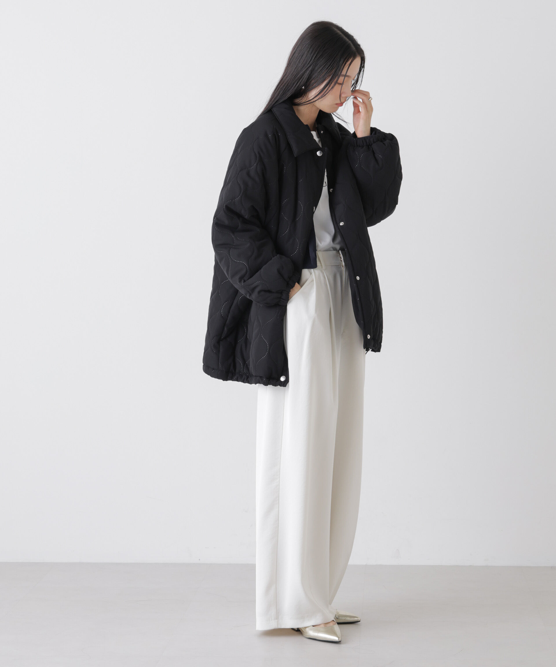 nano･universe「ひょうたんキルトラグランミドルコート」|その他|