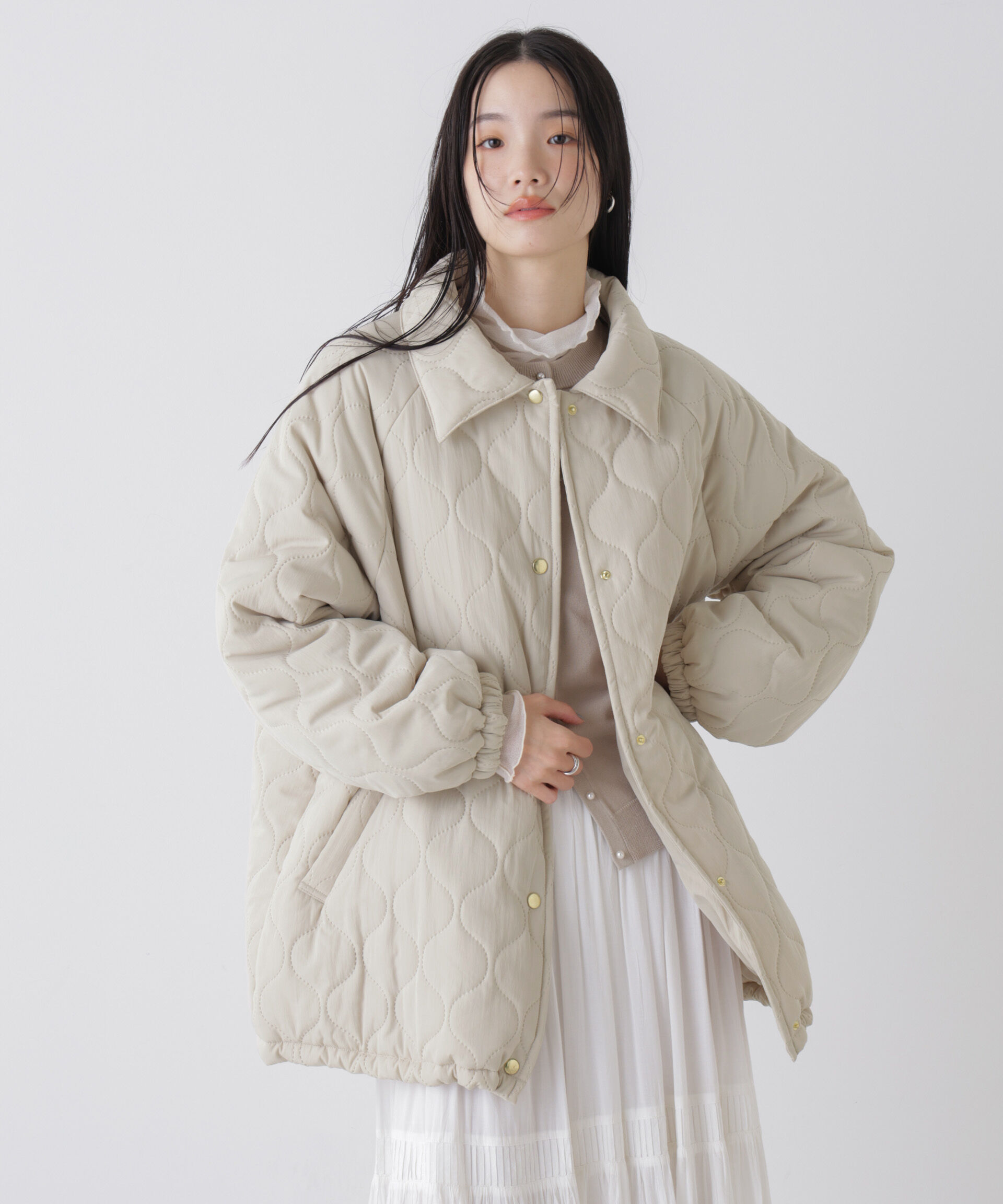 nano･universe「ひょうたんキルトラグランミドルコート」|その他|