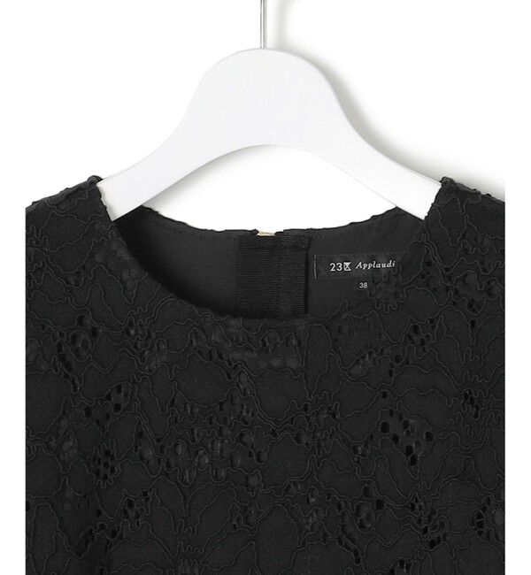 23区「【APPLAUDIR】シアーコンビ レースドレス」|ドレス|